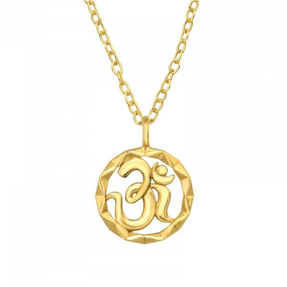 ALEXANDER YORK Kette mit in 925 Anhänger YOGA Silber SYMBOL Sterling Gold, Om 2-tlg