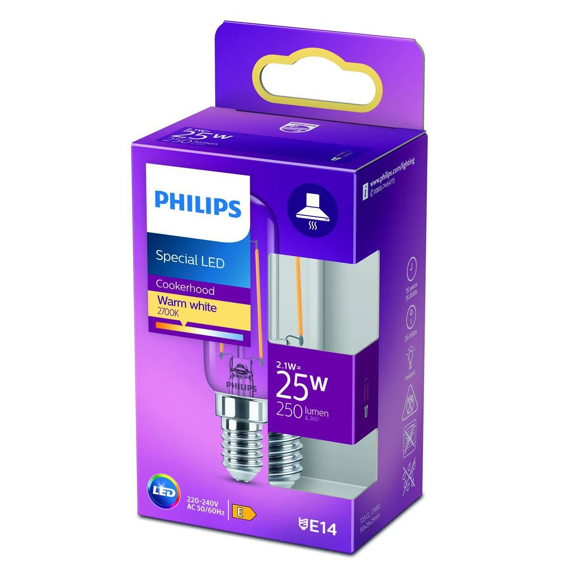 Philips LED-Leuchtmittel Philips LED-Leuchtmittel Filament Röhrenform, Nicht dimmbar nicht Smart Home-fähig
