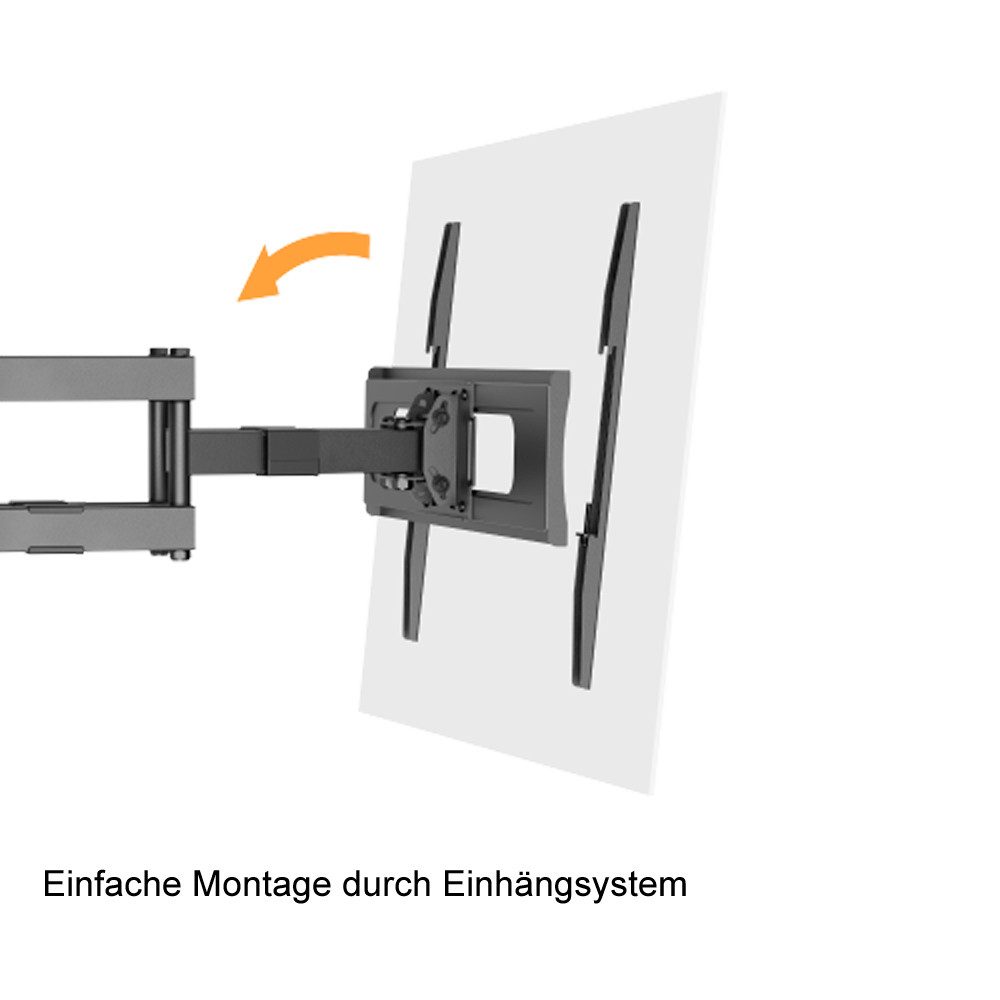 HALTERUNGSPROFI TV-Wandhalterung ALX3S, (bis 75,00 Zoll, bis 75Zoll, bis 60kg, stabiler Doppelarm) – Bild 3 von 4