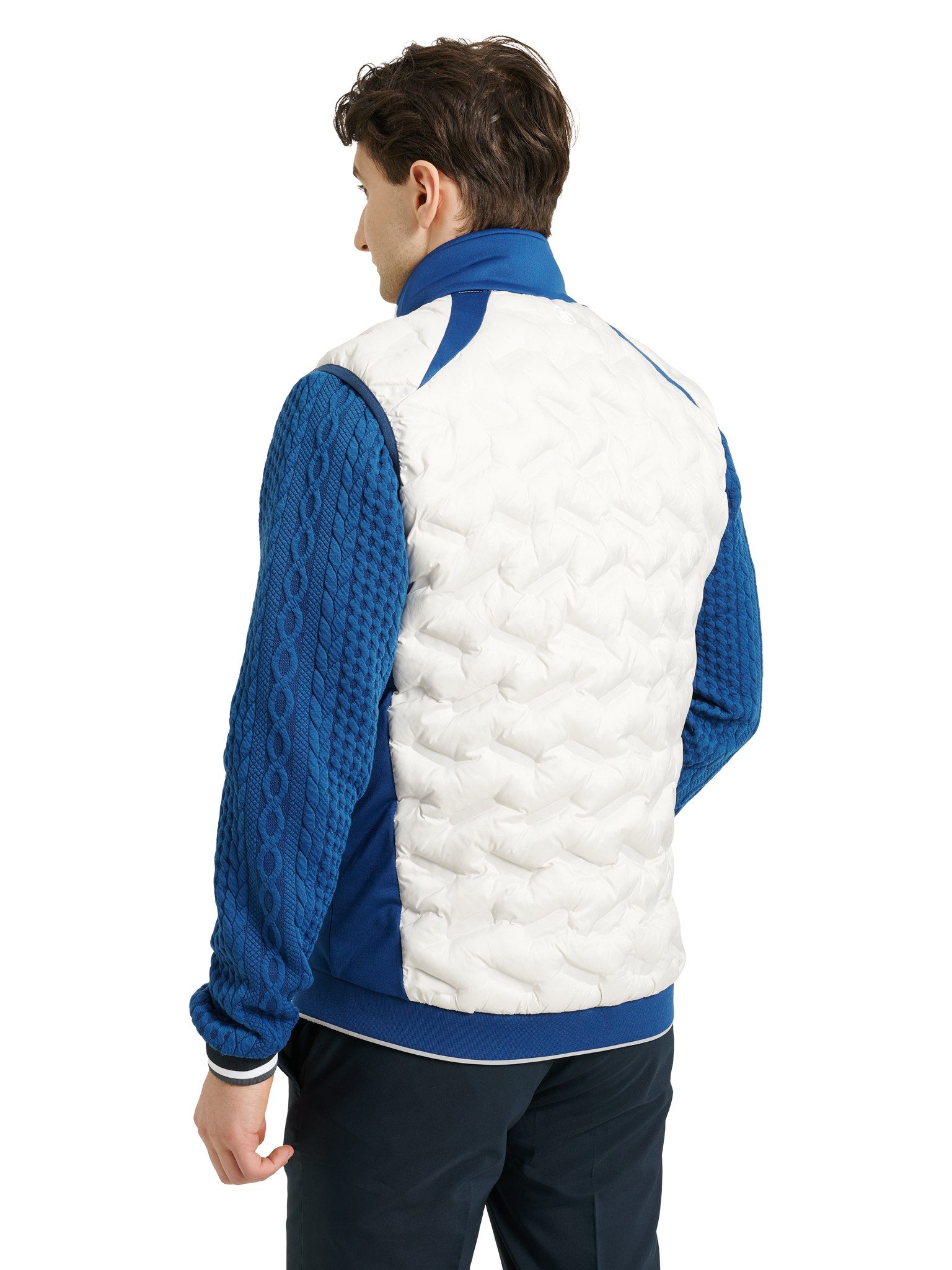 Abacus Sportswear Golfweste Abacus Golf Weste Portrush Weiß-Blau Herren