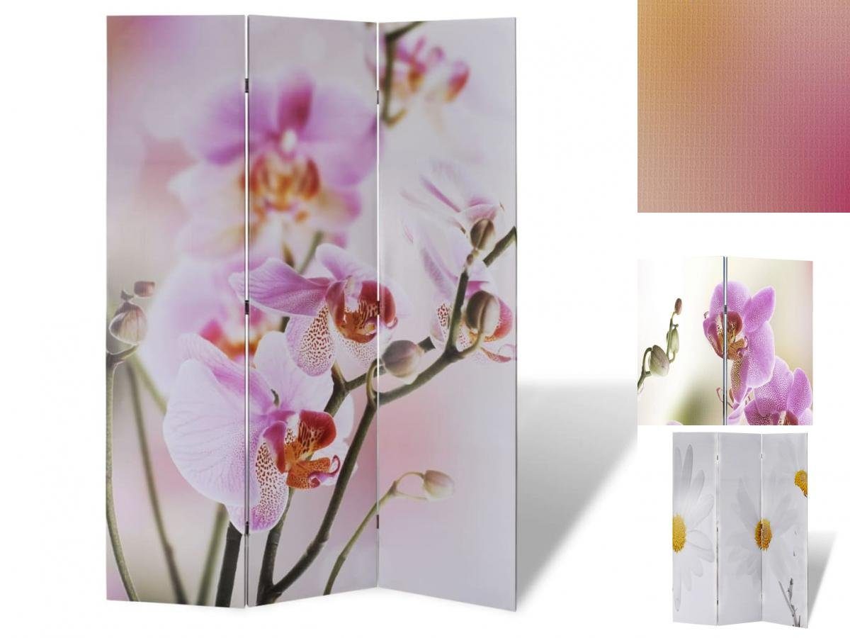 vidaXL Raumteiler Raumteiler klappbar 120 x 170 cm Blume | Raumteiler-Regale