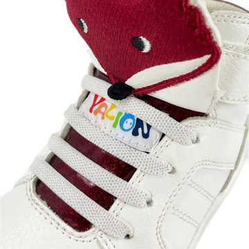 Yalion Baby Sneaker Kinderschuhe mit Schnürsenkel und Klettverschluss Sneaker rutschfest Laufschuhe