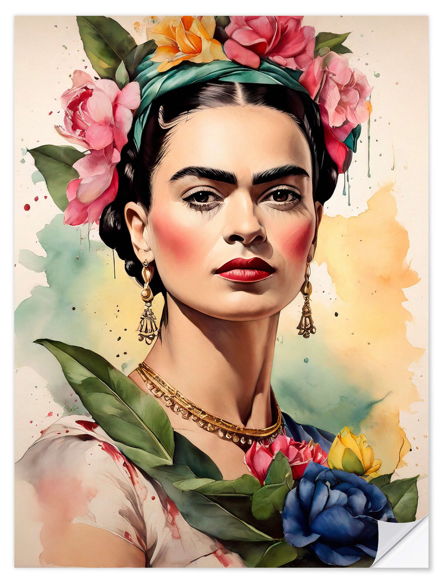 Posterlounge Wandbild Frida Kahlo im Sonnenlicht, nobelart, erhältlich als Poster, Leinwandbild, Wandsticker oder Acrylglasbild