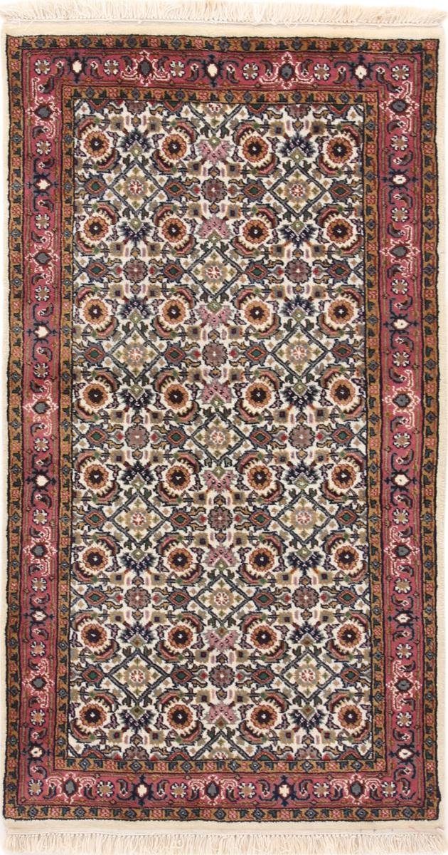 Orientteppich Indo Keshan 73x138 Handgeknüpfter Orientteppich Läufer, Nain Trading, rechteckig, Höhe: 12 mm