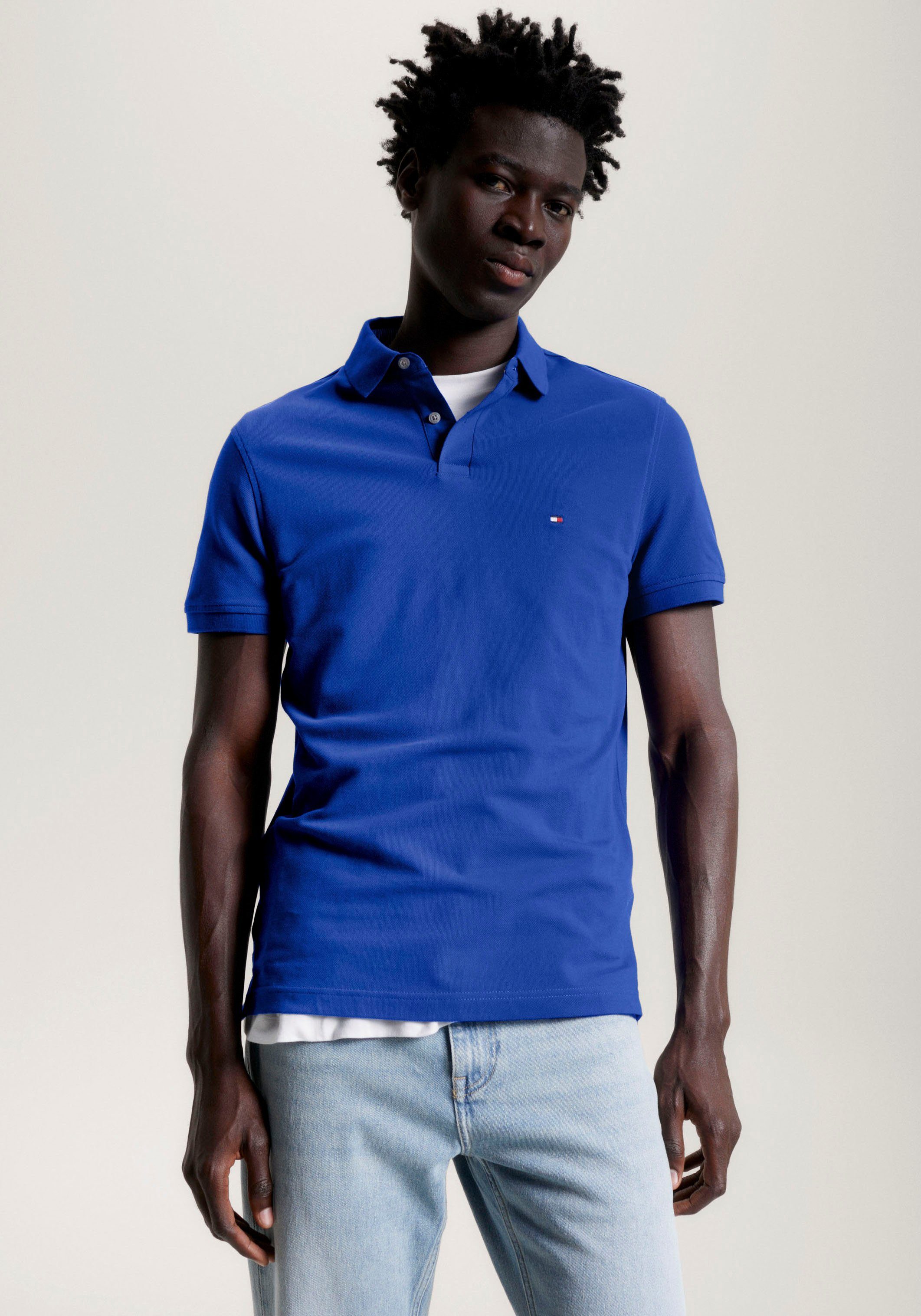 Tommy Hilfiger Poloshirt 1985 REGULAR POLO mit Tommy Hilfiger Kontraststreifen innen am Kragen ultra blue