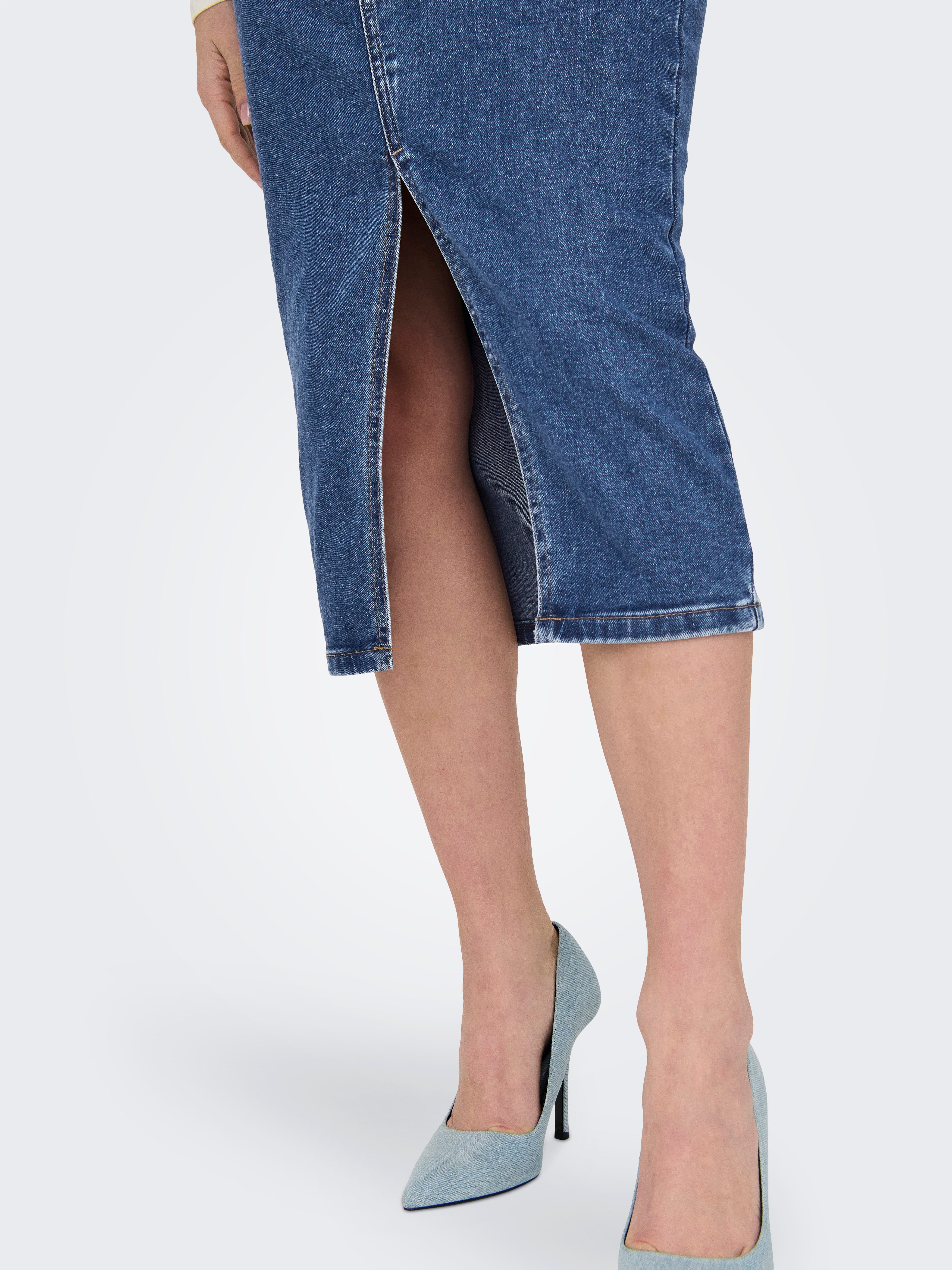 ONLY Jeansrock ONLSIRI FRONT SLIT SKIRT günstig online kaufen