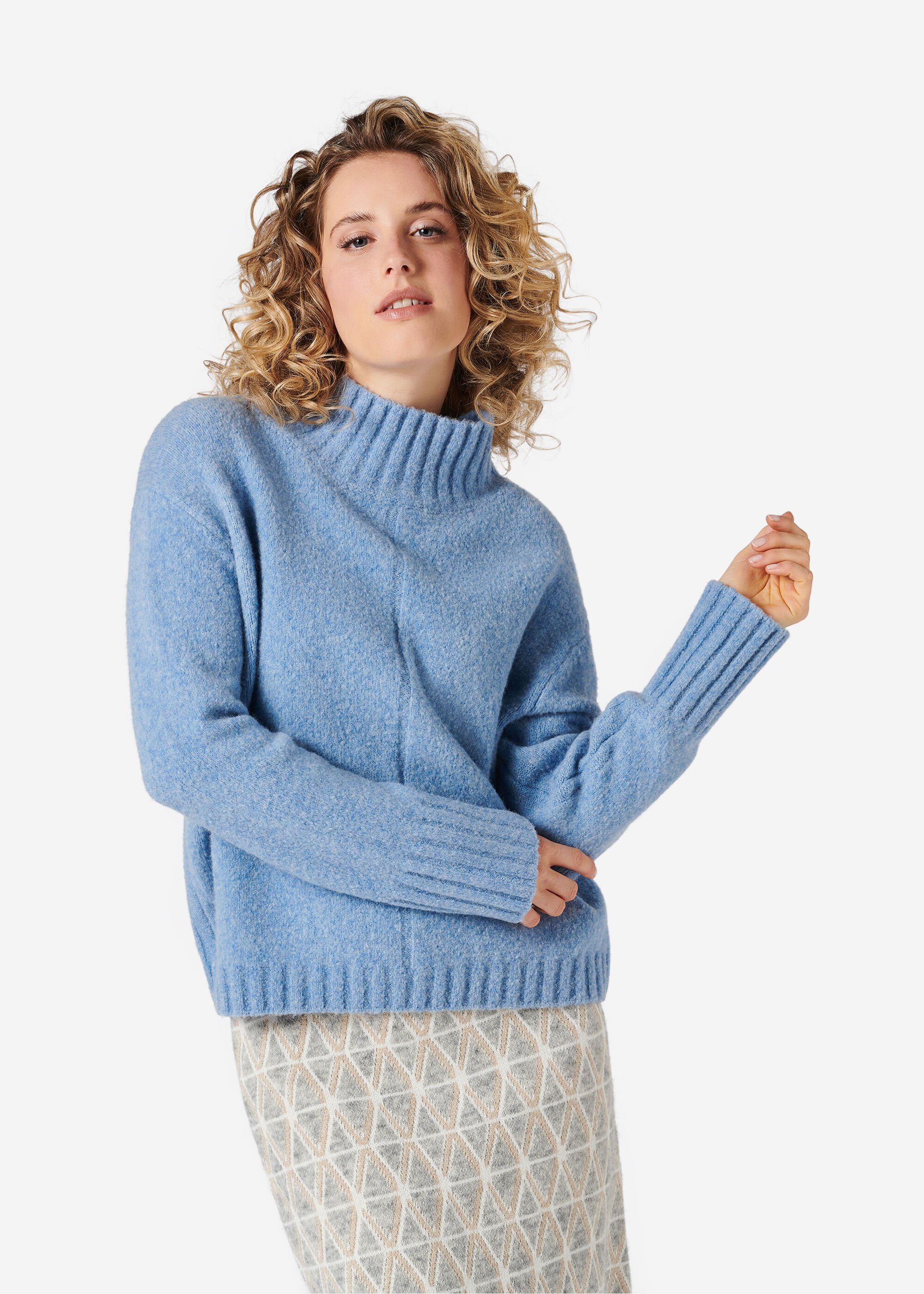 aus Wolle-Yak-Mix in paradise eve mit Strickpullover Polly