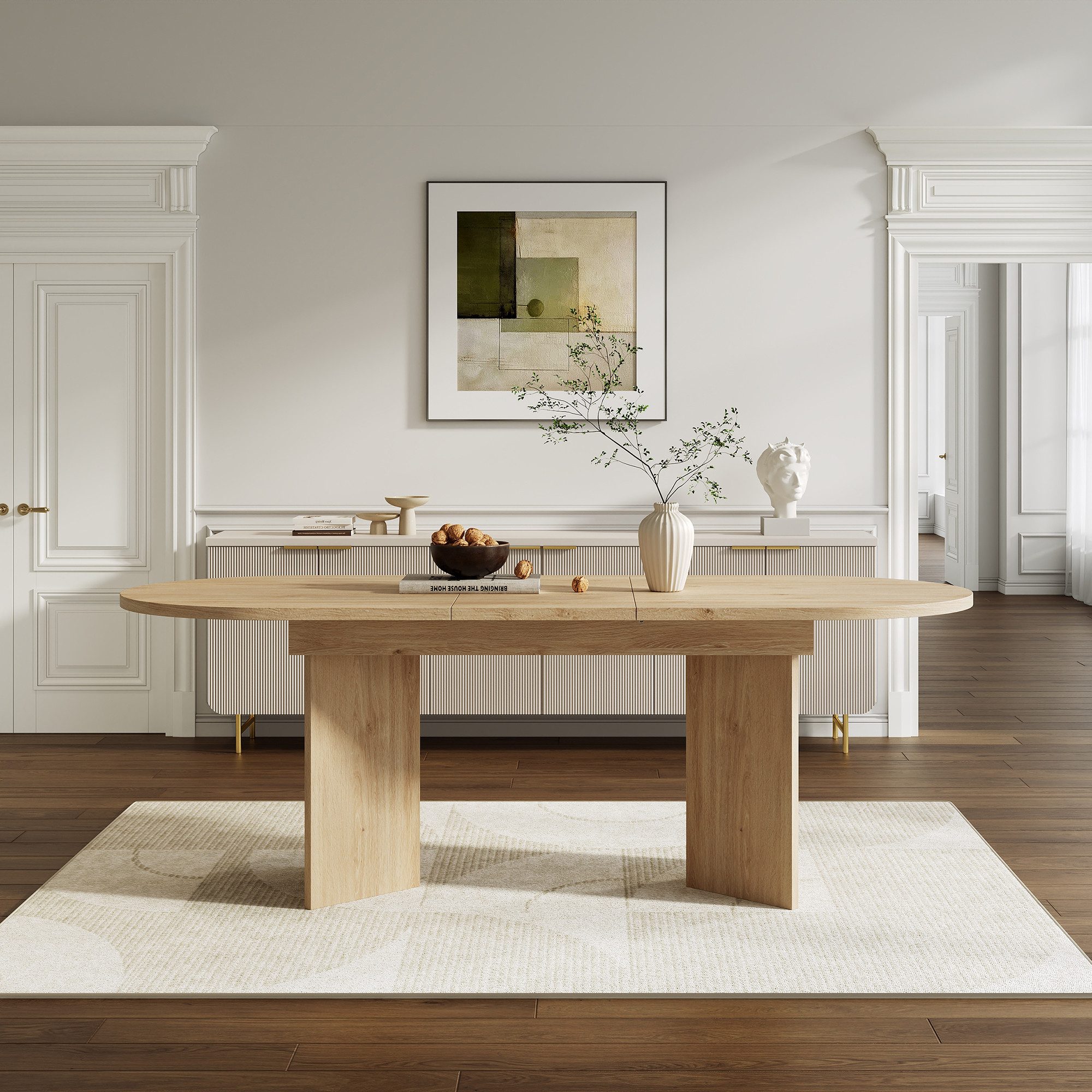 i@home Essgruppe Esstisch-Set (inkl. Esstisch und 6 Stühlen), Ausziehbarer günstig online kaufen