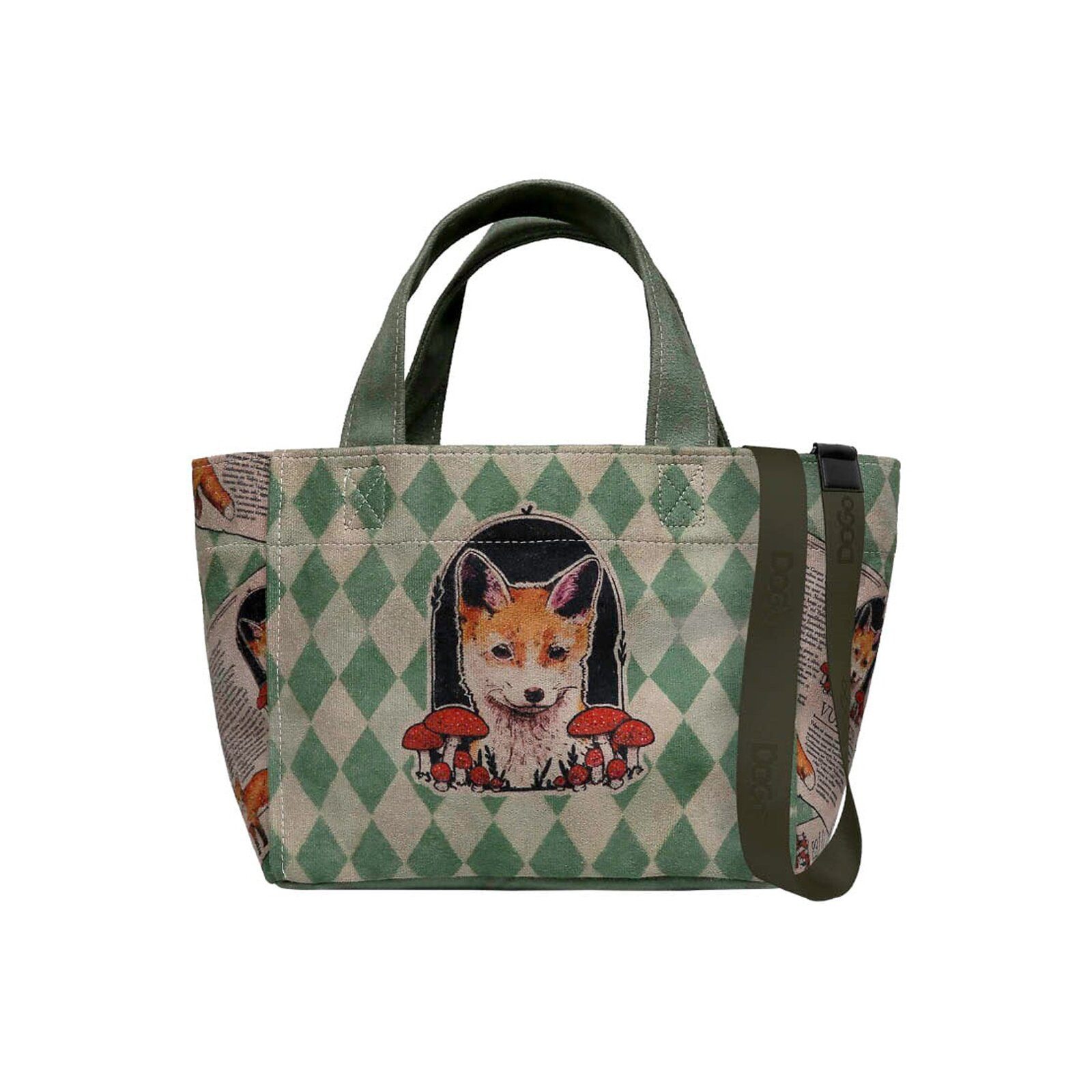 DOGO Umhängetasche Tag Bag Tragetasche Vulpes Damen Schultertasche, Handgefertigt