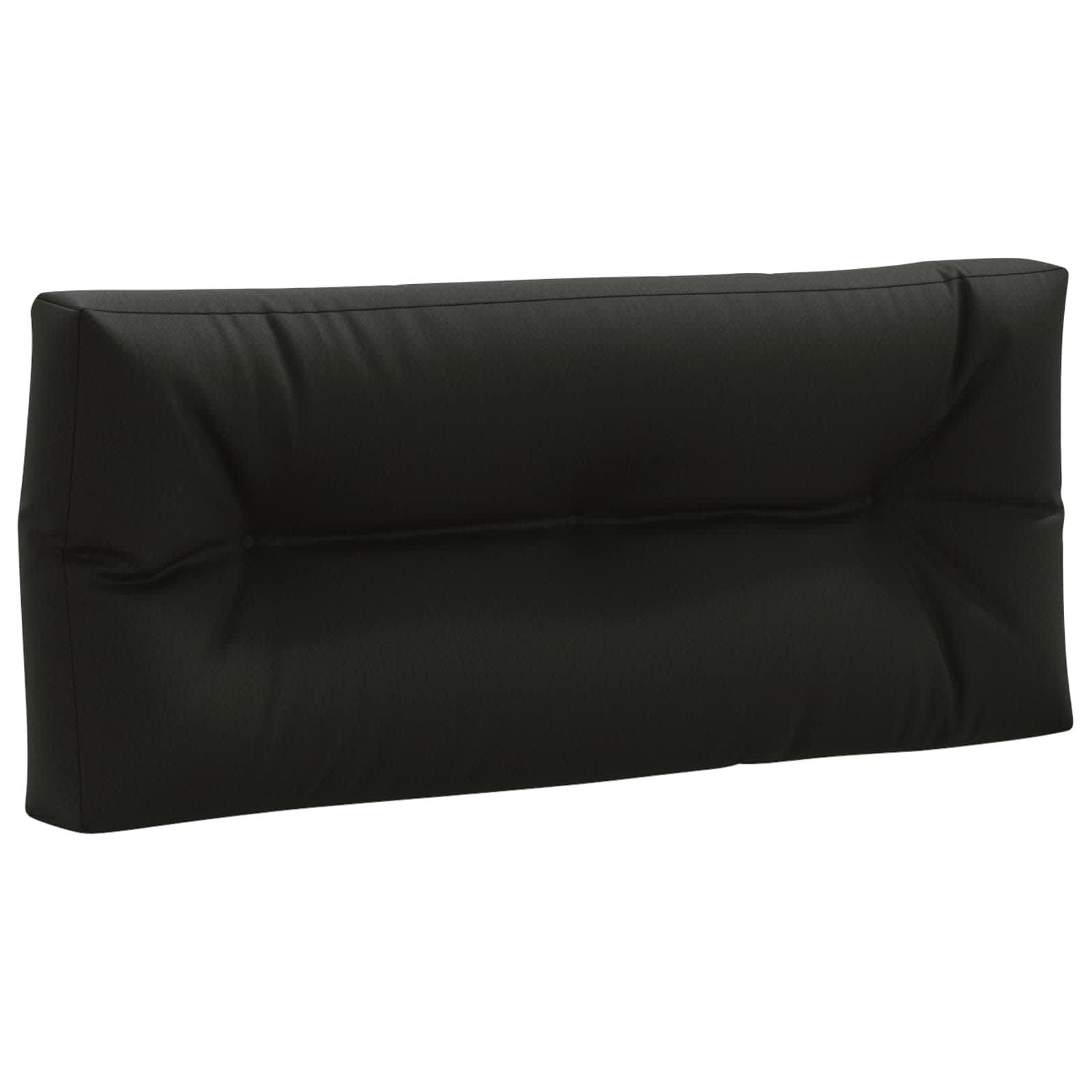 vidaXL Sitzauflage Pallet Rückenpolster VIANEN 100 % Polyester Schwarz, (1 St)