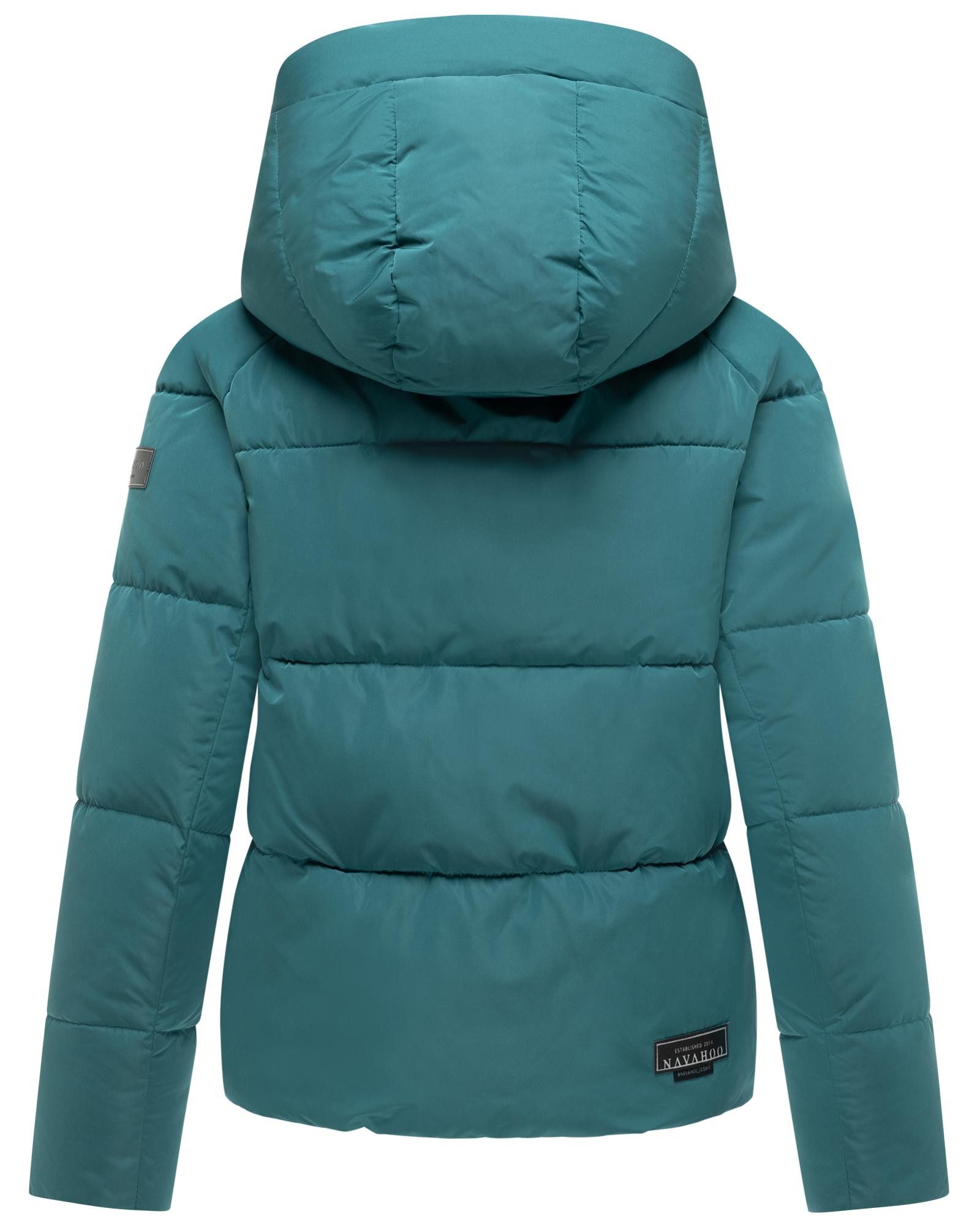 Navahoo Steppjacke Frostherz XIV Kurze gesteppte Damen Winterjacke mit abnehmbarer Kapuze