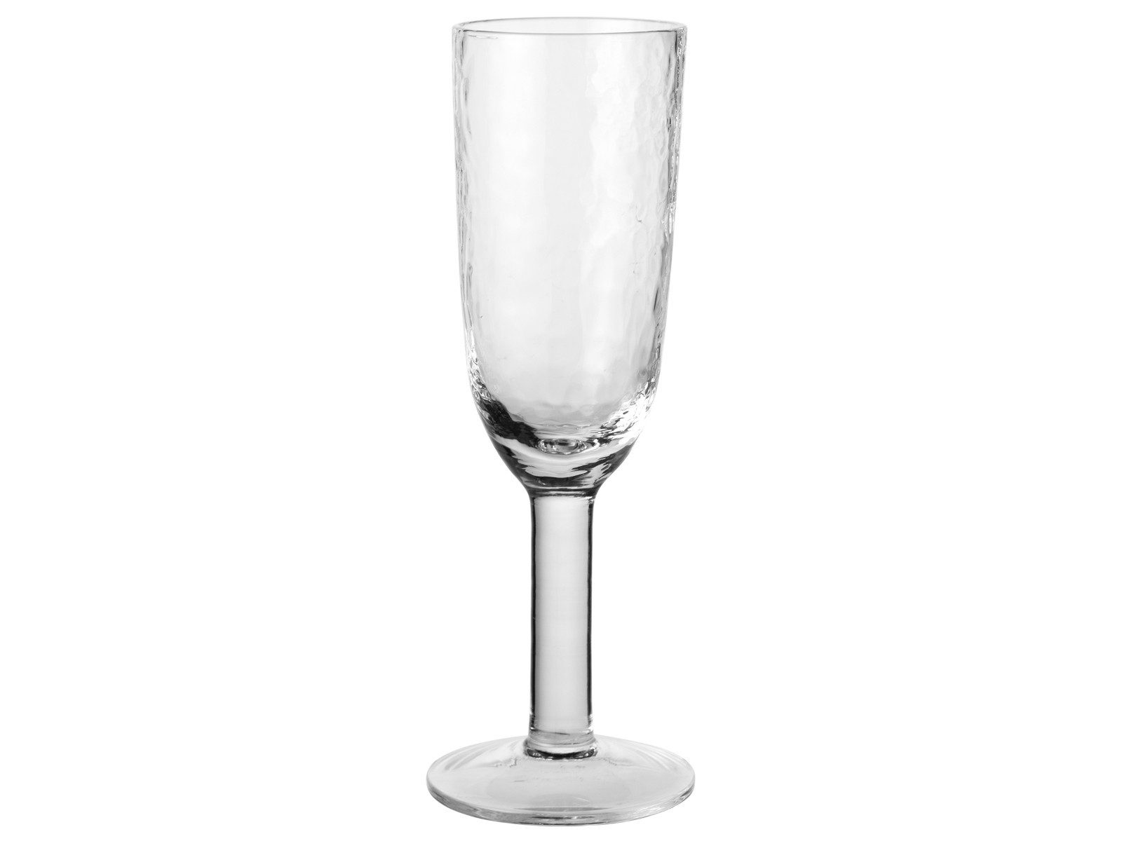 Champagnerglas Hammered Champagnerglas klar 0,2l 4er Set
