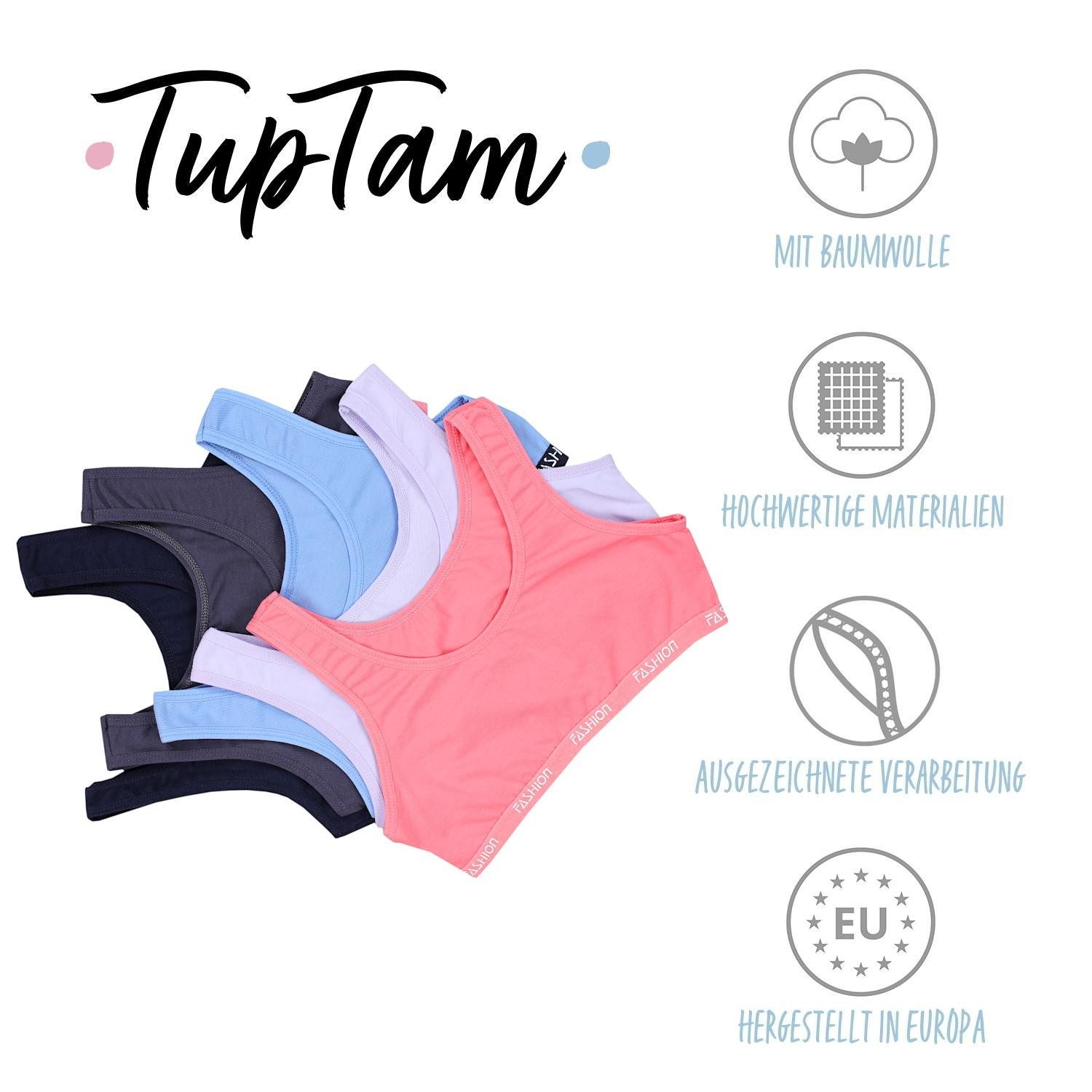 TupTam Bustier TupTam Mädchen Bustier mit breiten Trägern 5er Pack – Bild 2 von 5