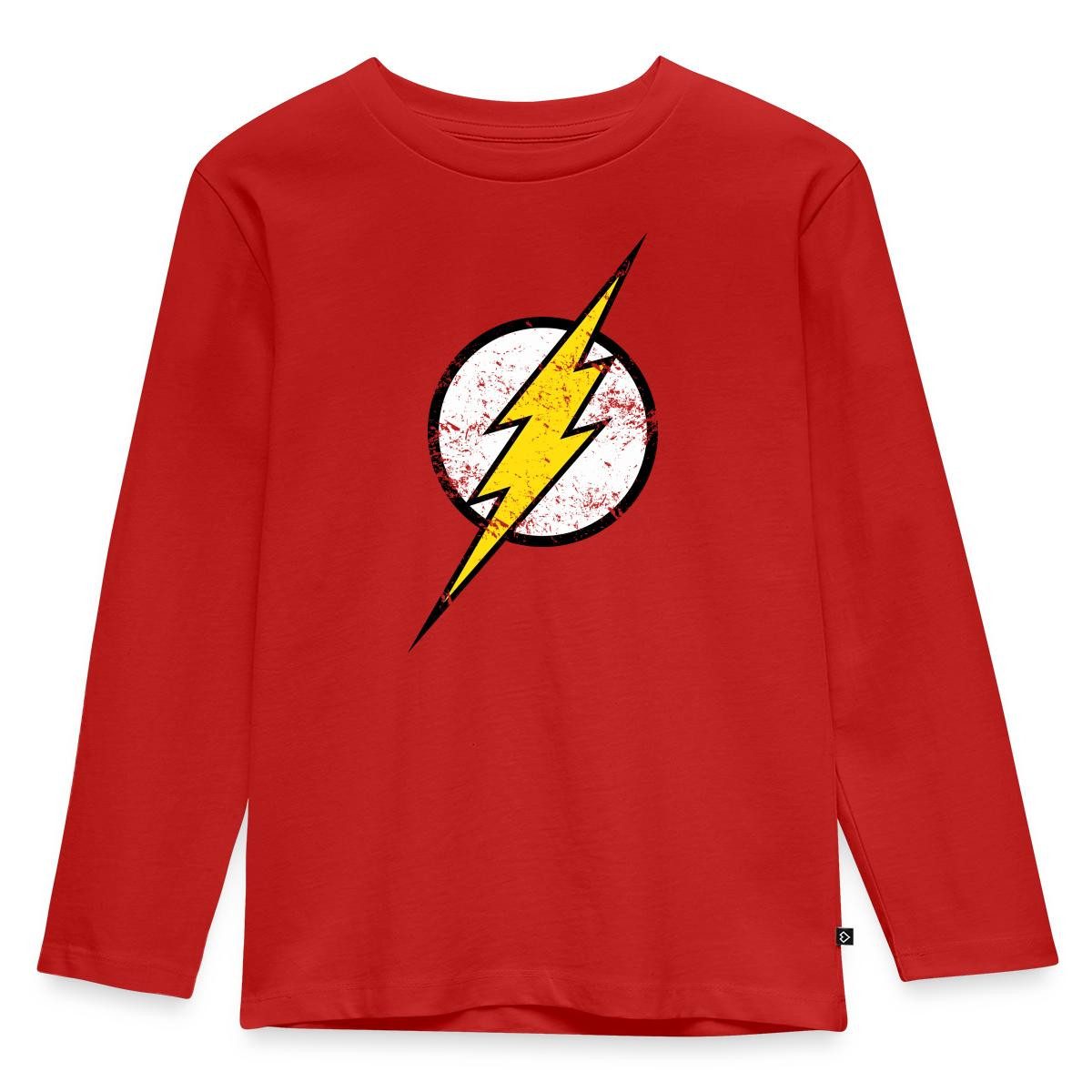 T-Shirt DC Comics Justice League The Flash Logo Used Look Kinder Premium Langa