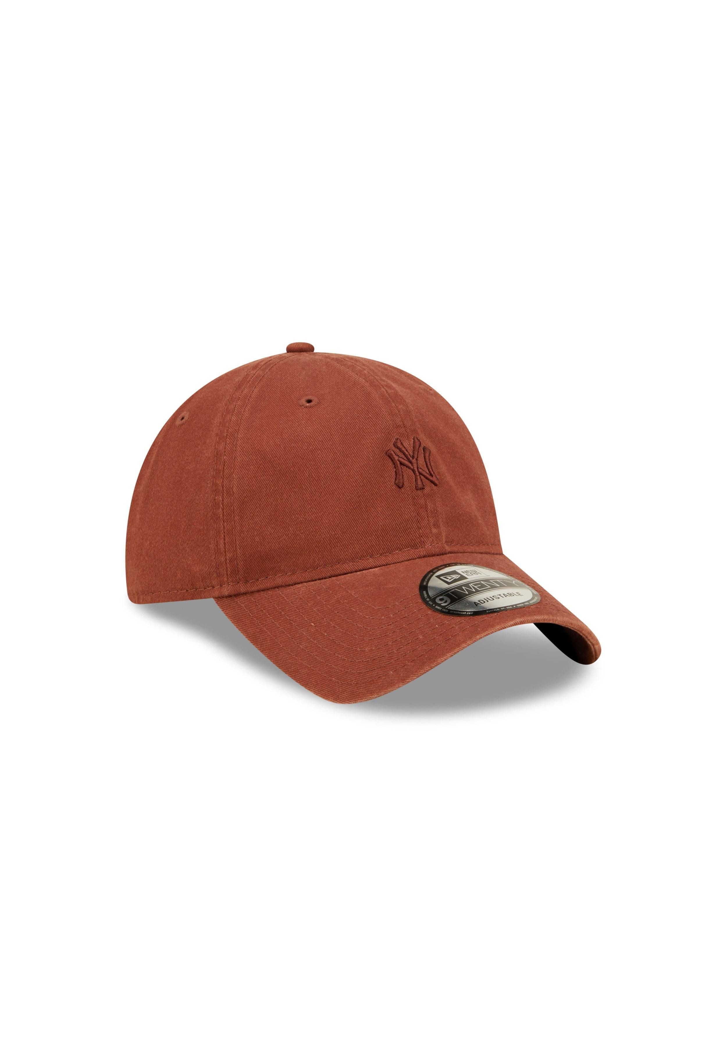 New Era Baseball Cap New York Yankees MLB Mini Logo Braun Verstellbare 9Twenty Cap New Era (1-St)