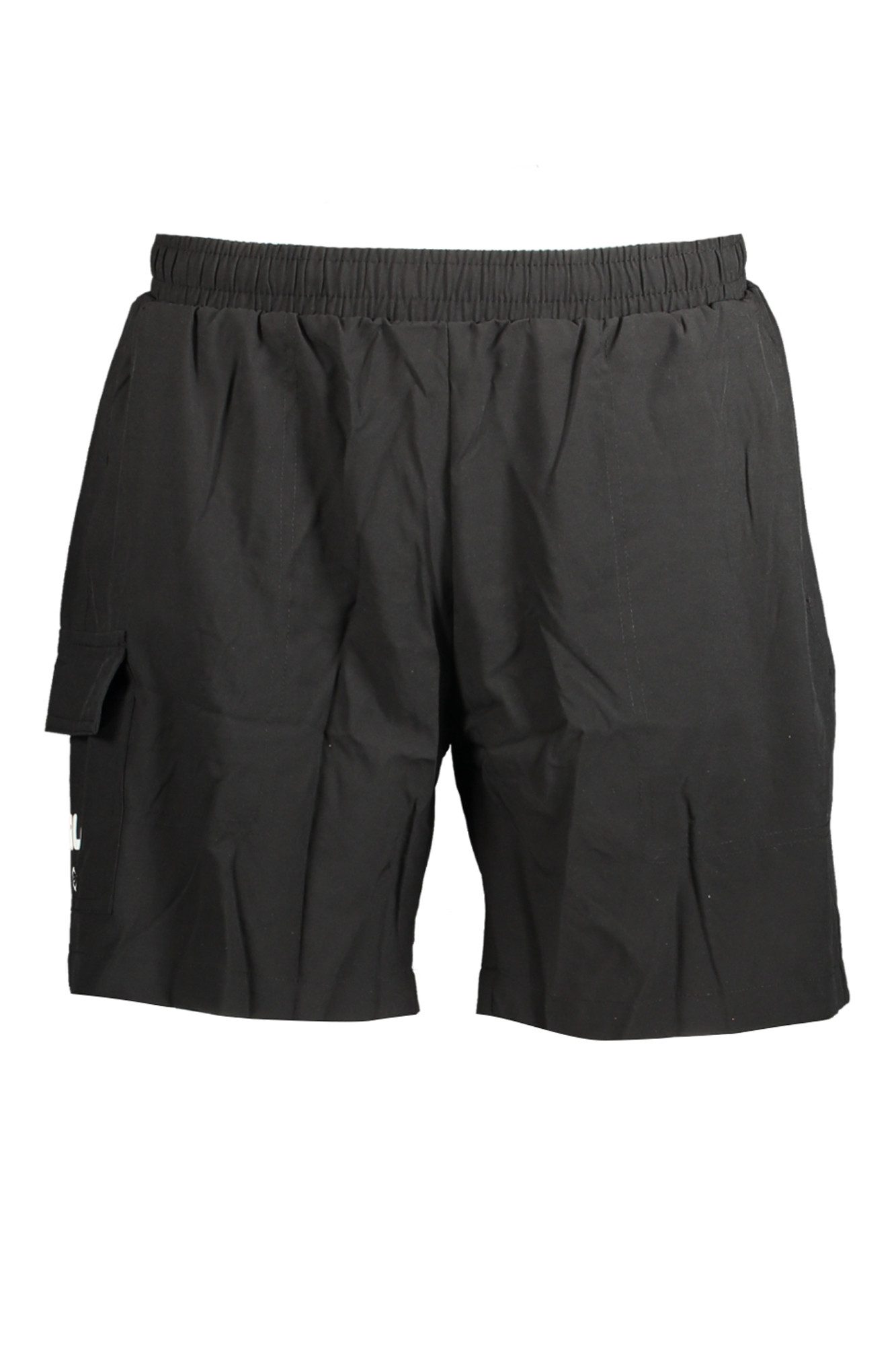 Fila Badeshorts Herren Badehose Schwarz: Elastischer Bund, Kordelzug, Seitentasche