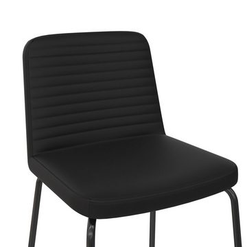 loft24 Esszimmerstuhl Corey (Set, 2 St), Stuhl mit gepolsterter Sitzfläche, Metallgestell, Sitzhöhe ca. 46 cm