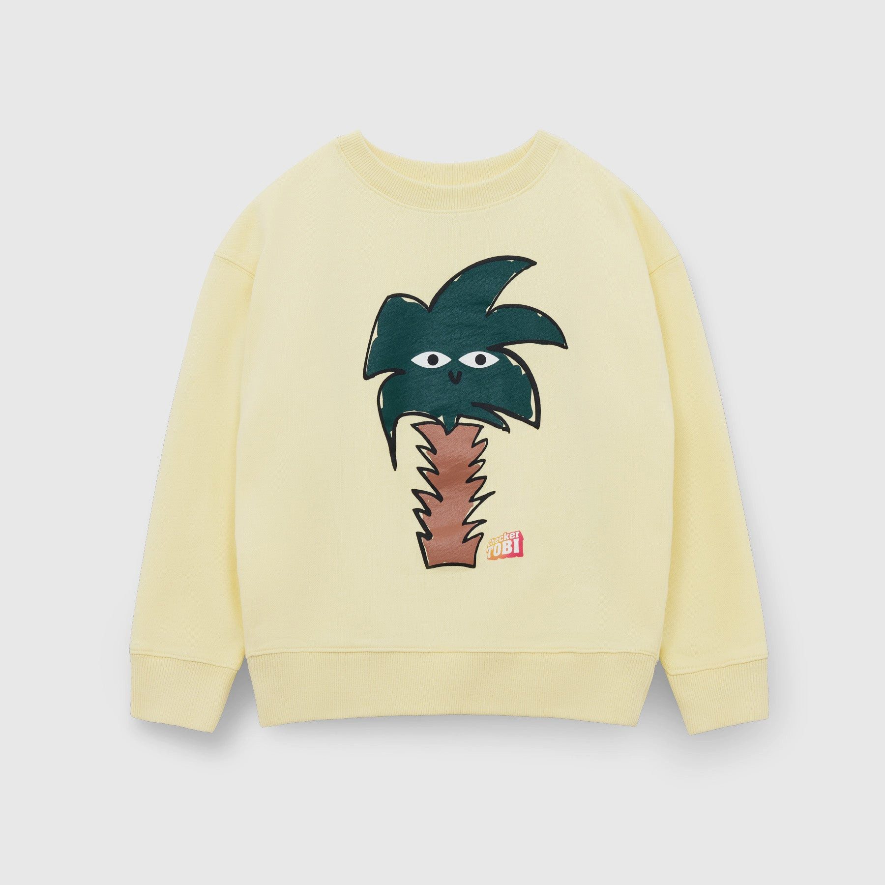 Sweatshirt CHECKER TOBI Palme Unisex Kinder Sweatshirt aus Bio-Baumwolle