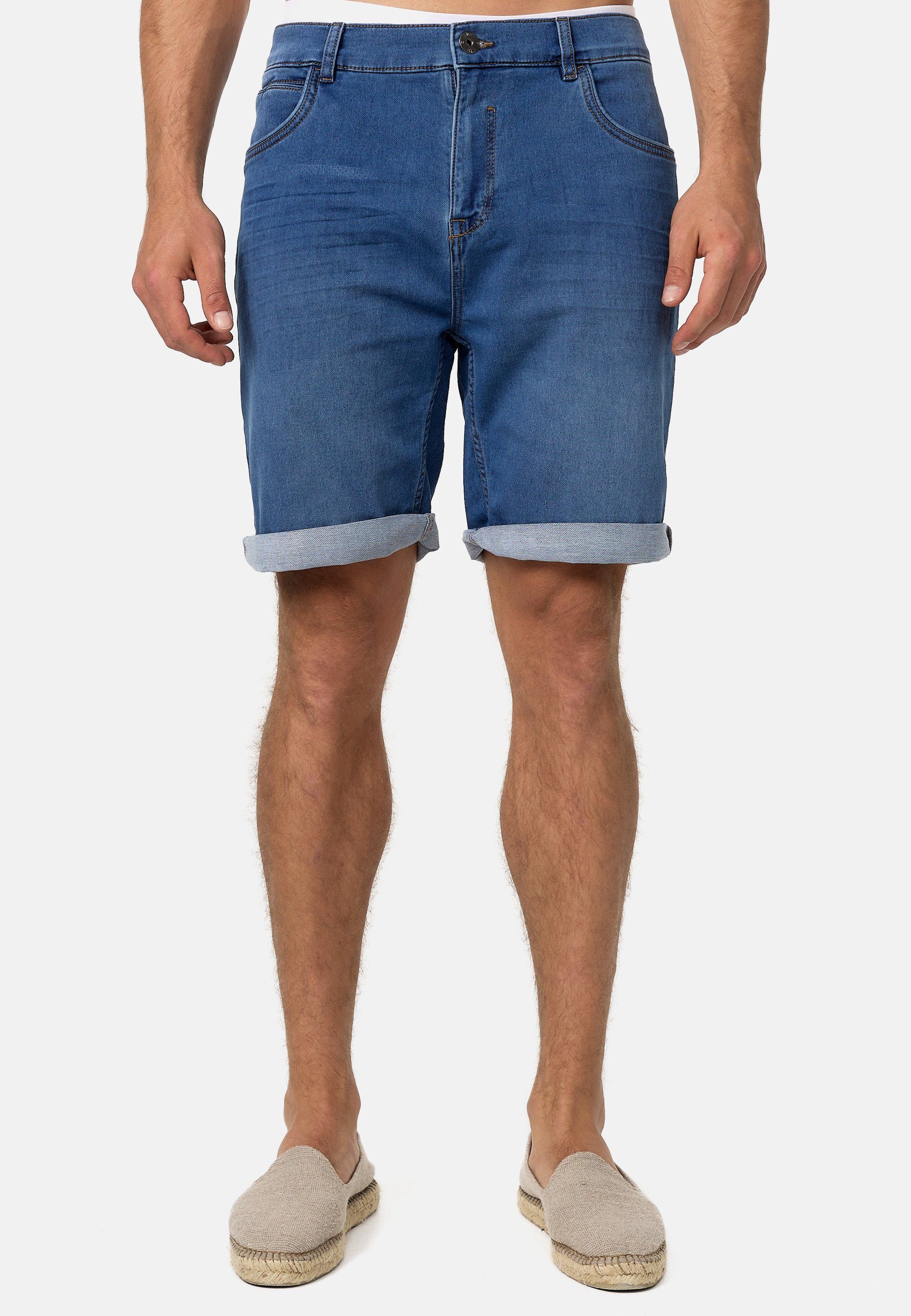 INDICODE Jeansshorts Herren Lonar Jeans Shorts Herrenshorts Moderne und luftig leichte Herren Jeans-Shorts