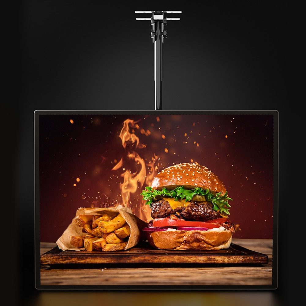 Muxing Tafel LED Menüboard hängend, Werbeschild beleuchtet Gastronomie, (1-tlg)