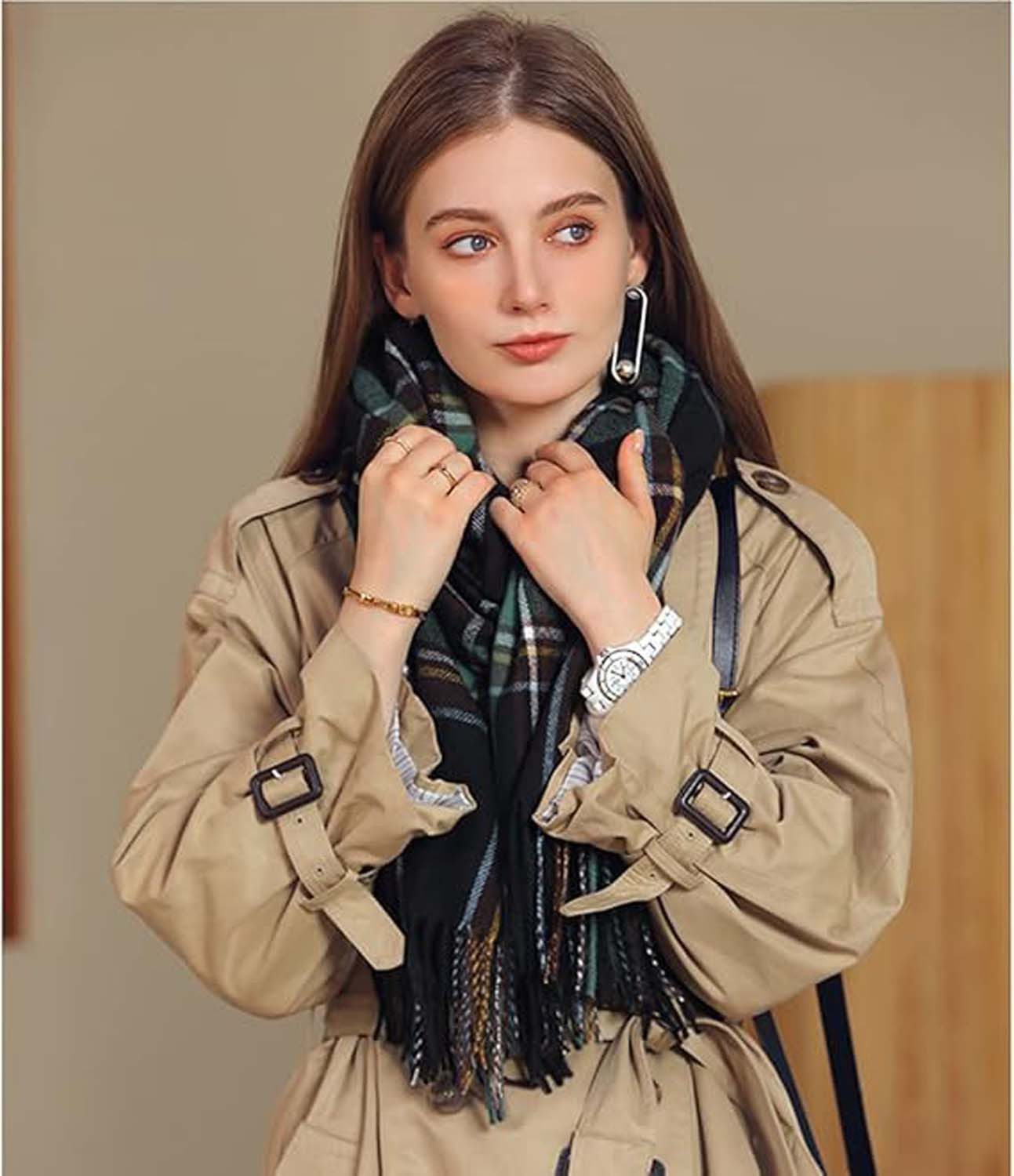 Coonoor Wollschal Damen Schal,kuschelweich Karo,Winter Schal Poncho Qualitä günstig online kaufen