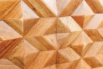 riess-ambiente Sideboard ALPINE 145cm natur (Einzelartikel, 1 St), Akazie-Massivholz · Kommode · stehend · mit Stauraum · Mosaik-Design