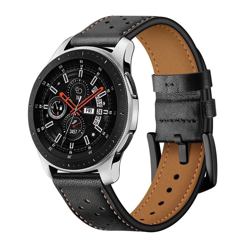 FELIXLEO mit Armband Galaxy Watch 22mm, Uhrenarmband Samsung Kompatibel Schwarz