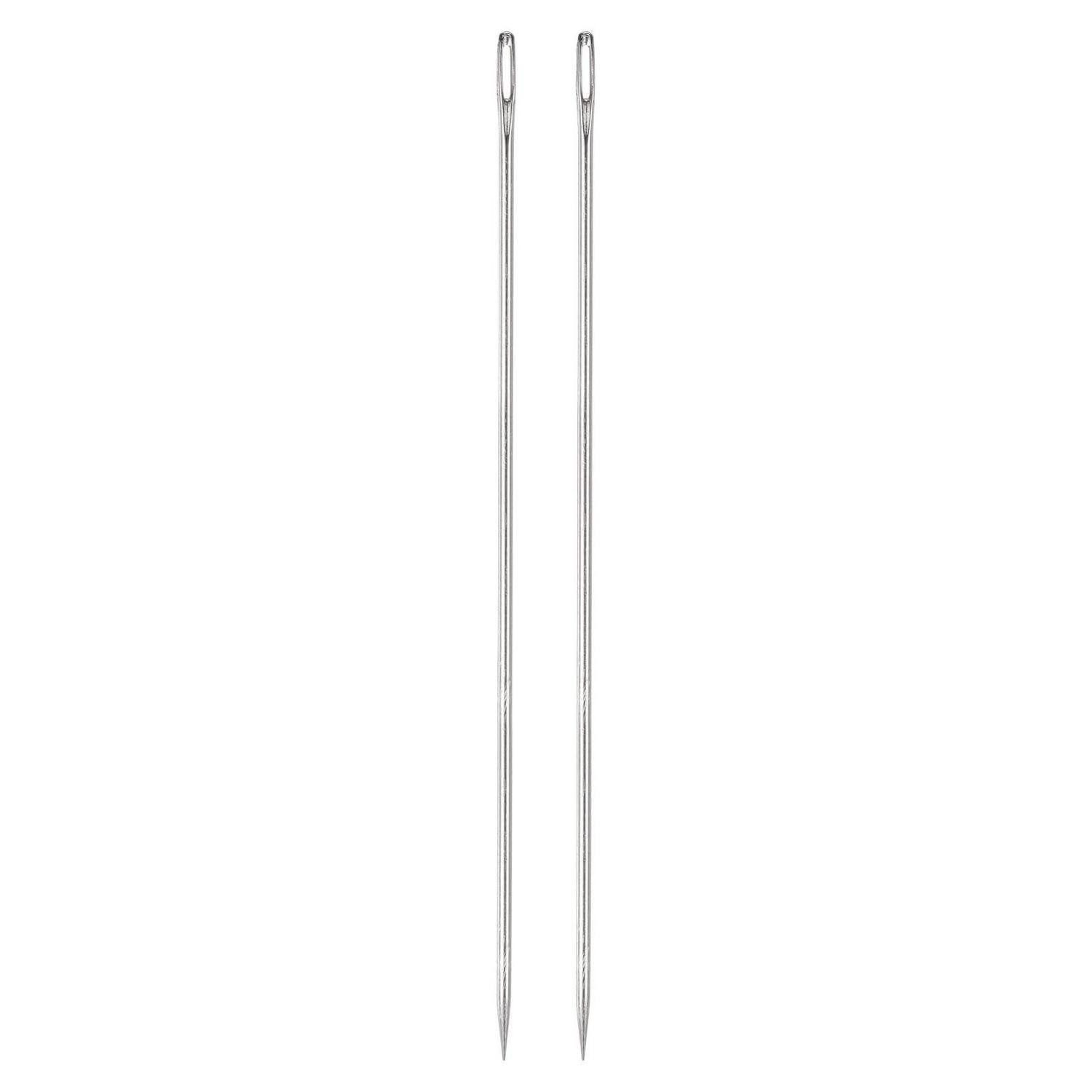 LuxusKollektion Nähnadeln Polsternadeln Edelstahl 200mm 2Stk, 2 St.