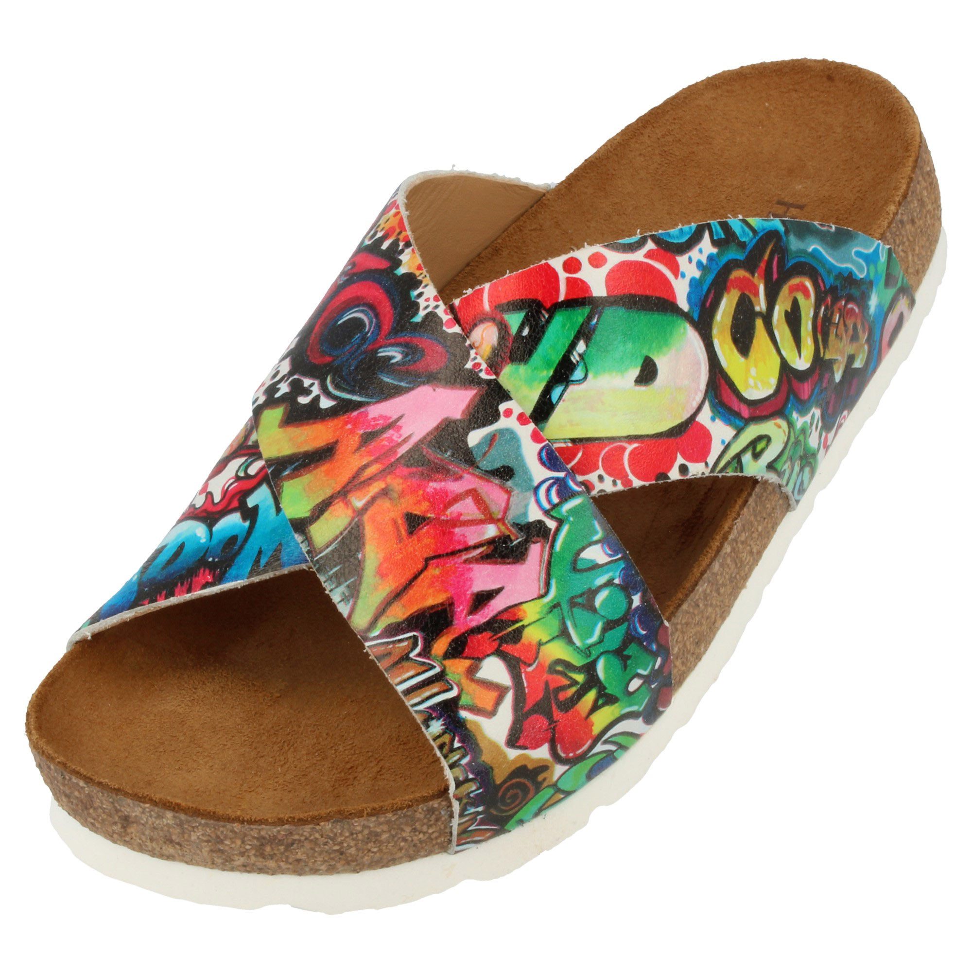 Bio Mio Sommer Sandale aus Leder Hausschuh Unisex Hausschuh
