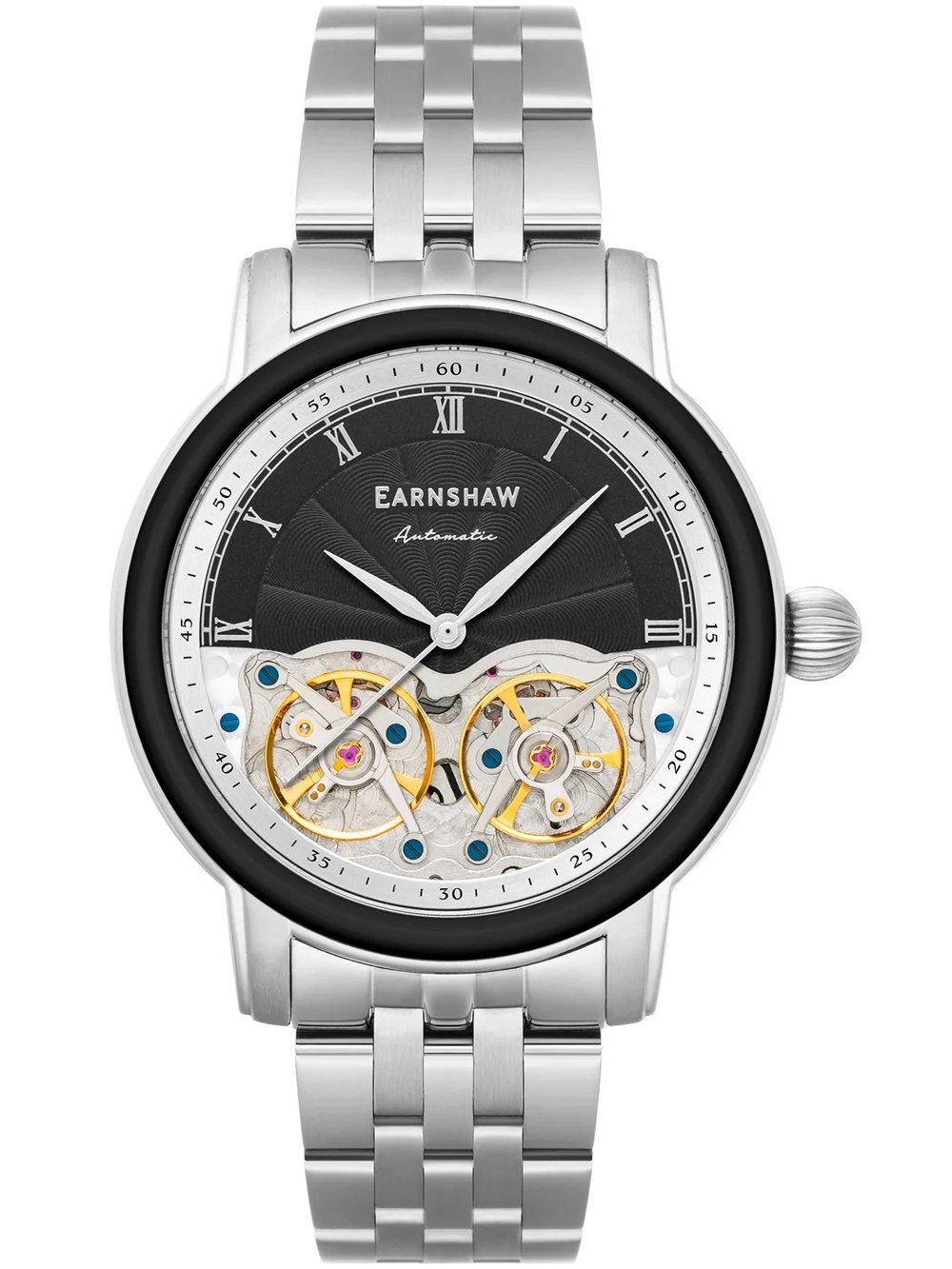 Thomas Earnshaw ES-8225 - Reloj de esqueleto automático de 43 mm con