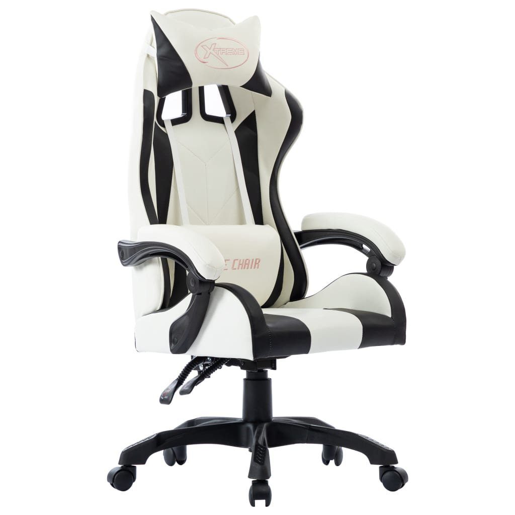 furnicato Bürostuhl Gaming-Stuhl Schwarz Kunstleder (1 St)