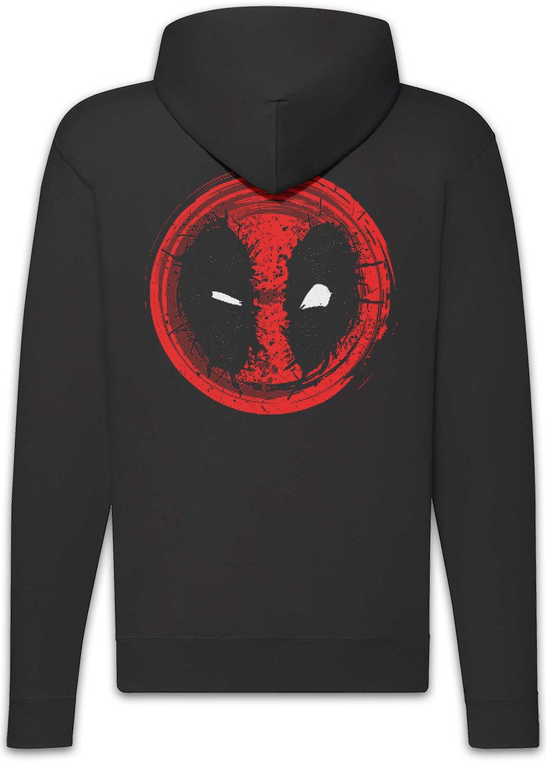 Urban Backwoods Sweatjacke Mutant Mask II Zipper Hoodie Vigilante Skull Punisher Deadpool Logo (1-tlg) Symbol Sign Superhero Superheld