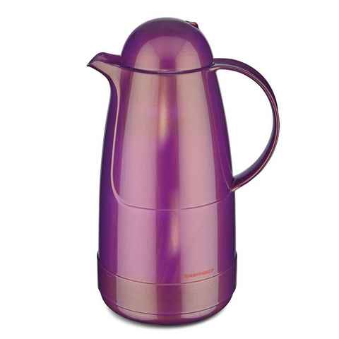 ROTPUNKT Isolierkanne 1,5 Liter 215 Glaseinsatz I BPA-Frei I, 1,5 l, (Kaffeekanne I Teekanne), Rosalin-Glas (extra lange Isolierung)