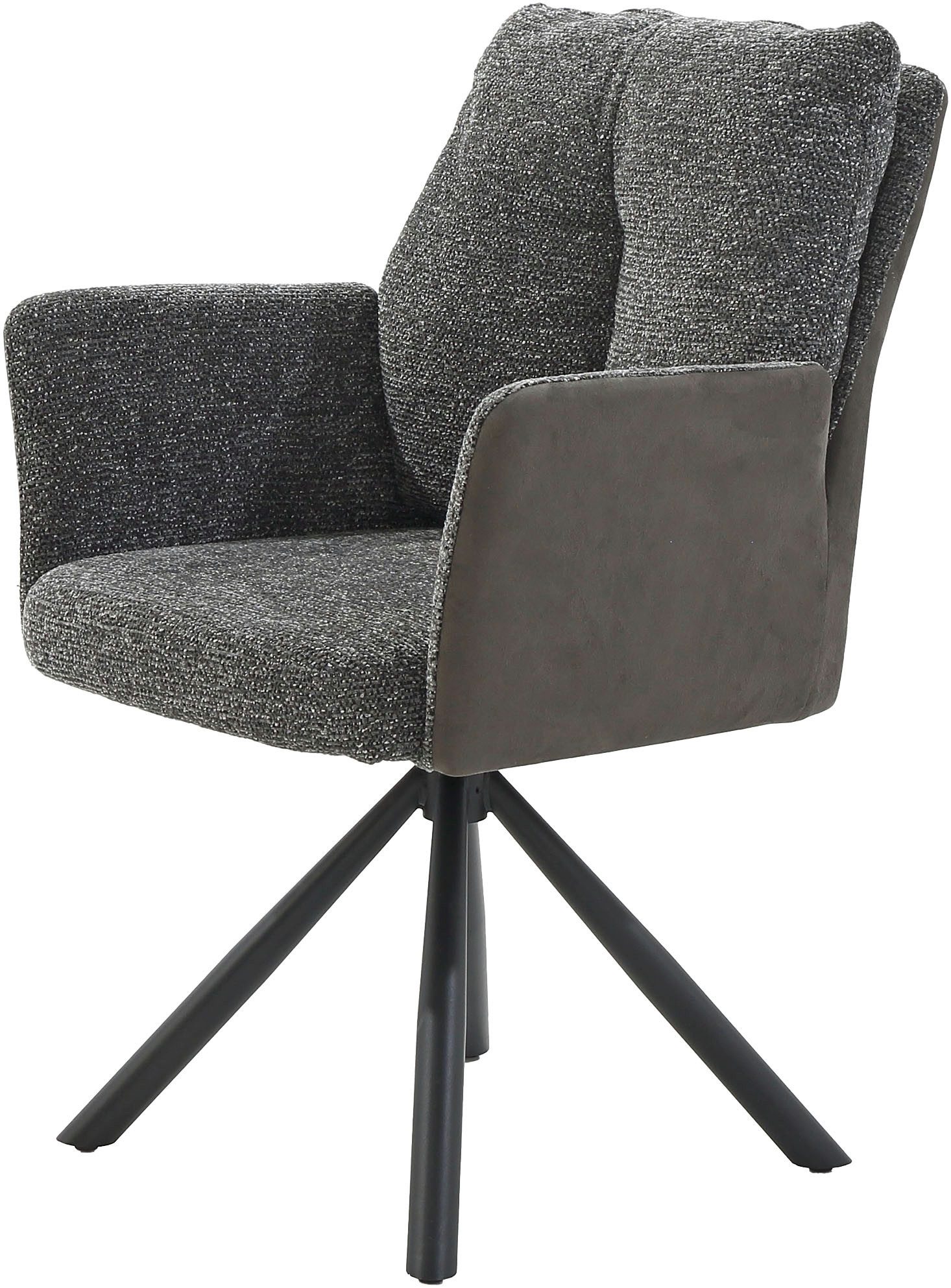 Jockenhöfer Gruppe Drehstuhl Shelby (Set, 2 St), 4-Fuss-Stuhl, 360° drehbar, Taschenfederkern, bis 150kg belastbar