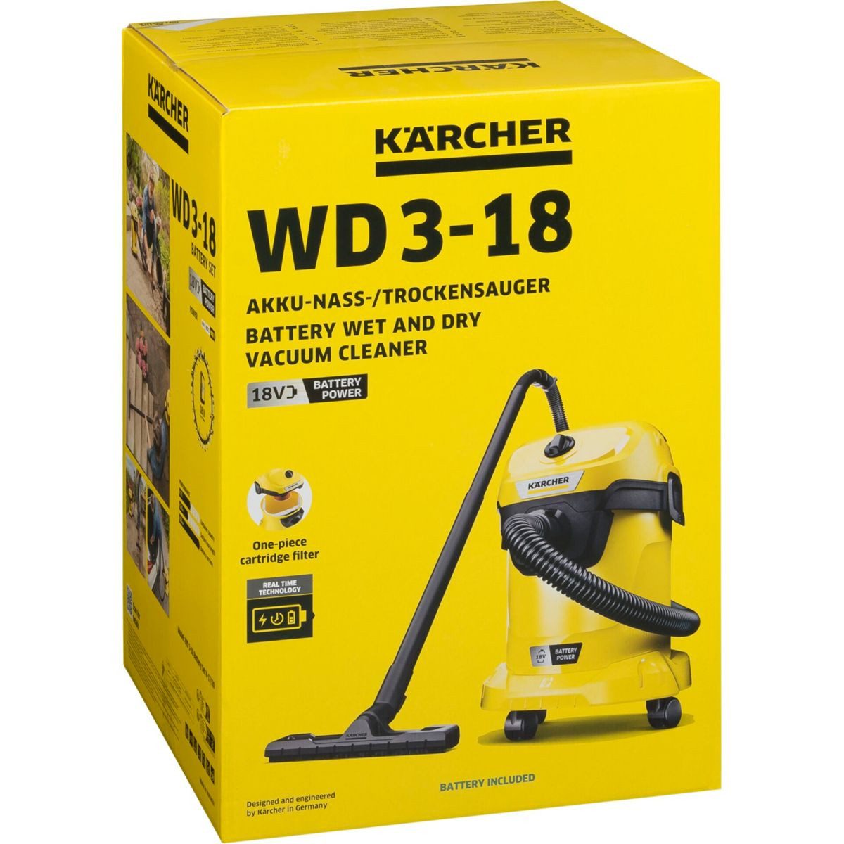KÄRCHER Nass-Trocken-Sauger WD 3-18 Battery Set V-17/20