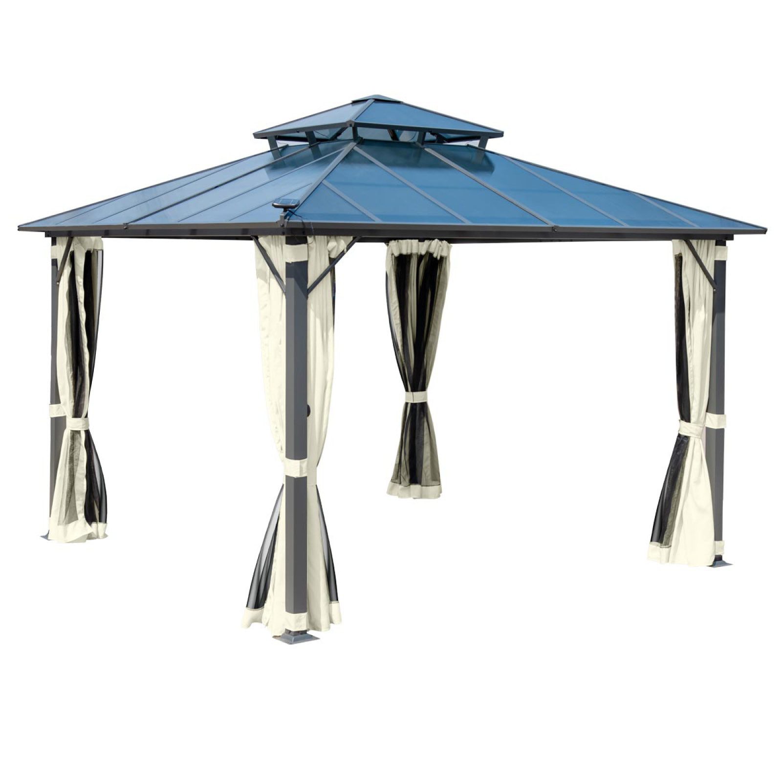 BRAST Pavillon Aluminium Pagode 3,5x3,5m viele günstig online kaufen