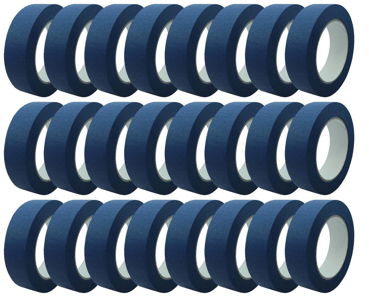 varivendo Kreppband Feinkreppband Blau 30mm x 50m, 32 Rollen Abdeckband (Rollen, 32-St., Pro Mask blau Feinkreppband) Kreppband malerklebeband malerkrepp