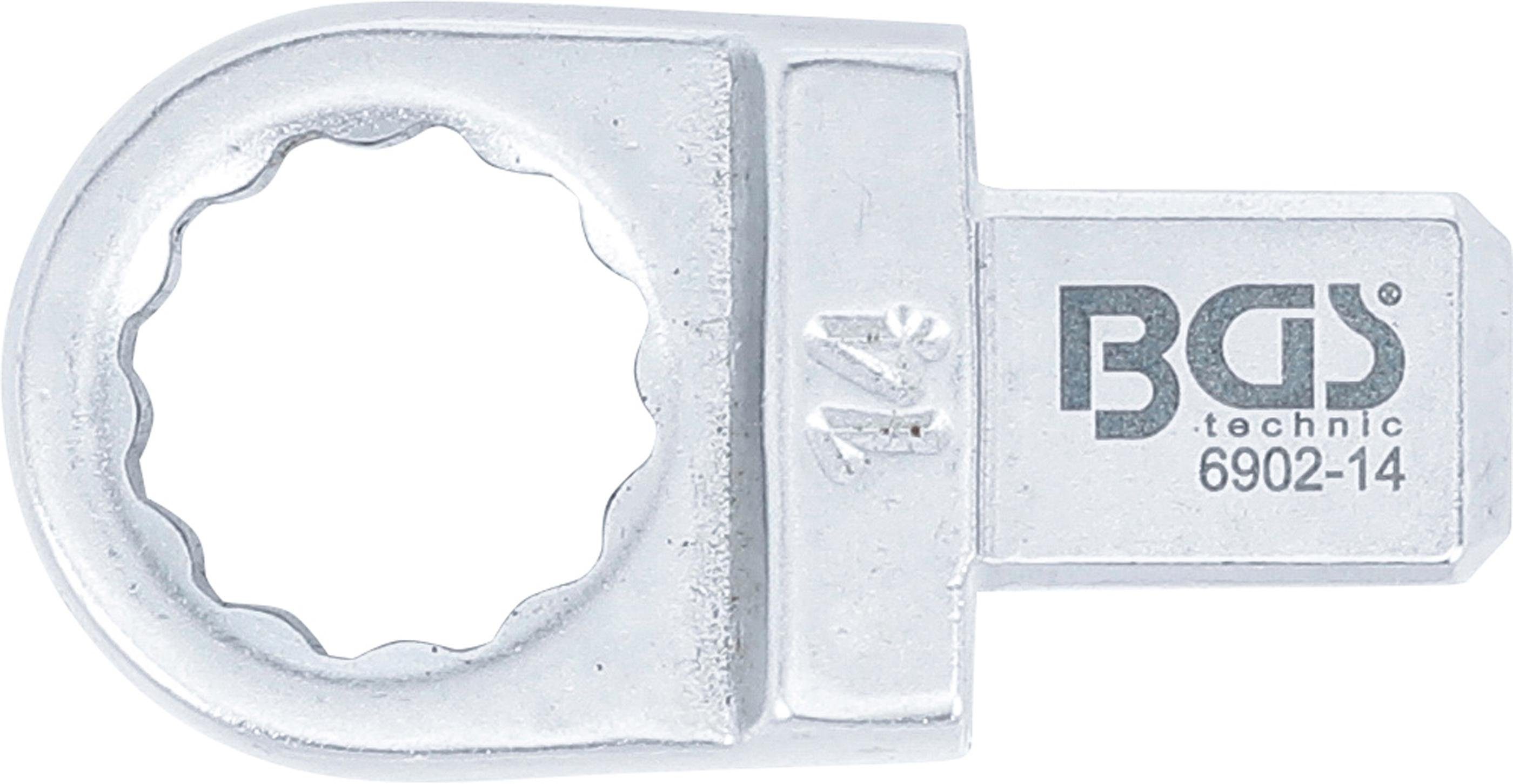 9 x Aufnahme 12 14 mm mm, technic BGS Ausstechform Einsteck-Ringschlüssel,