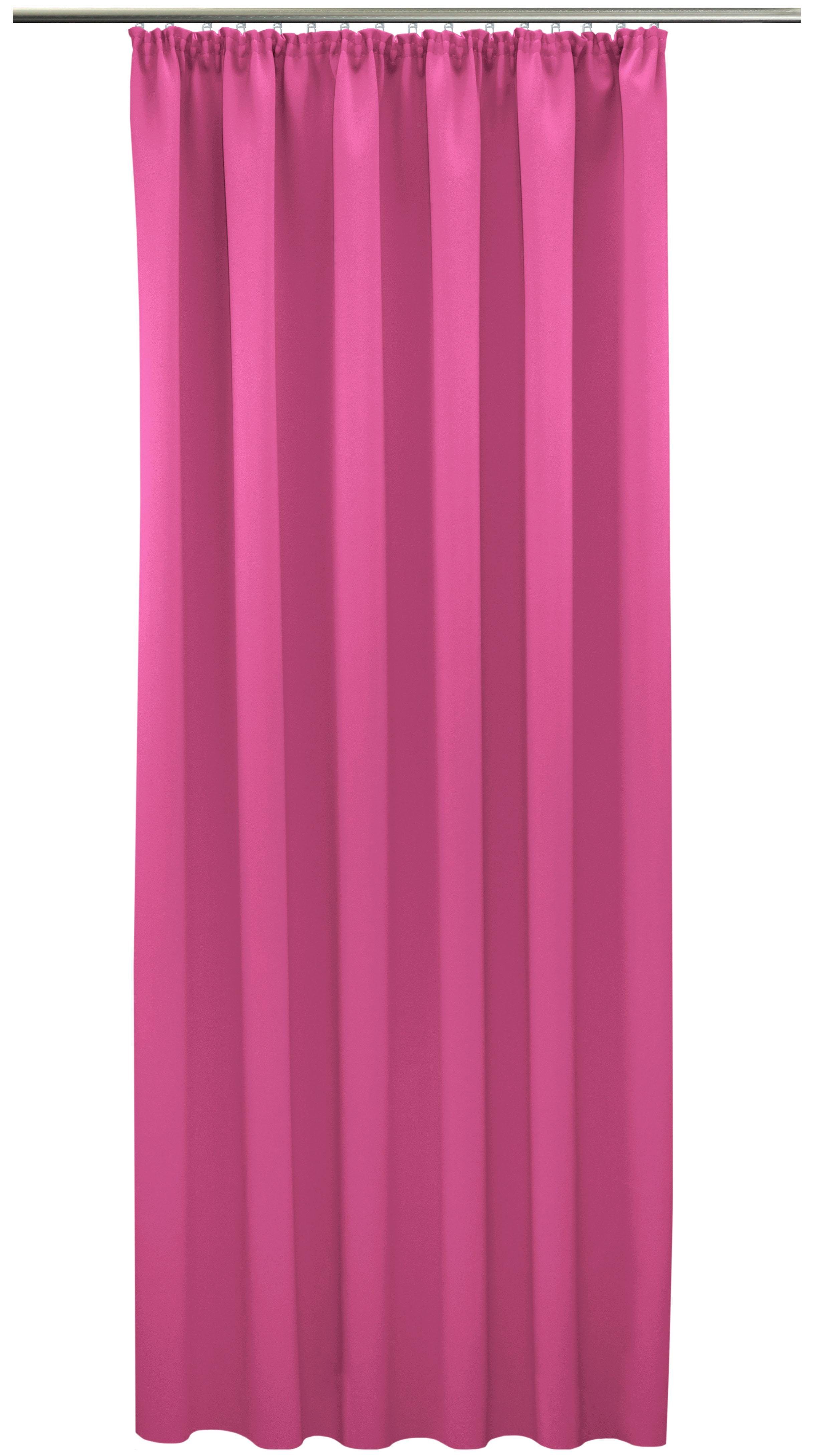 Vorhang Leon, Kälte Wärmeschutz, sparend, pink Energie St), verdunkelnd, VHG, abweisend Kräuselband Verdunkler, (1