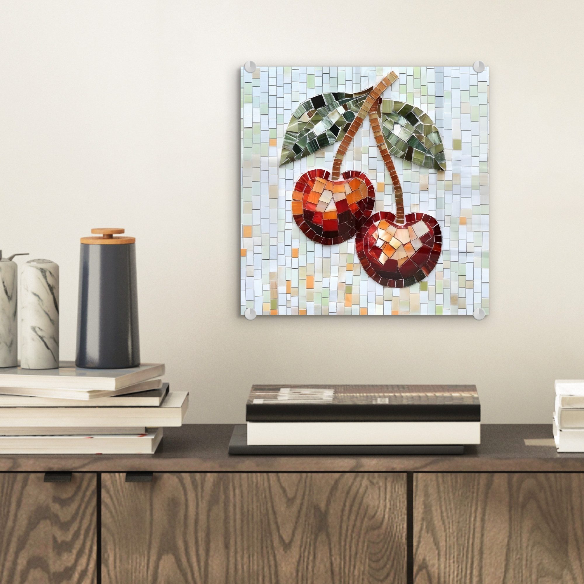 MuchoWow Acrylglasbild Kirsche - Rot - günstig online kaufen