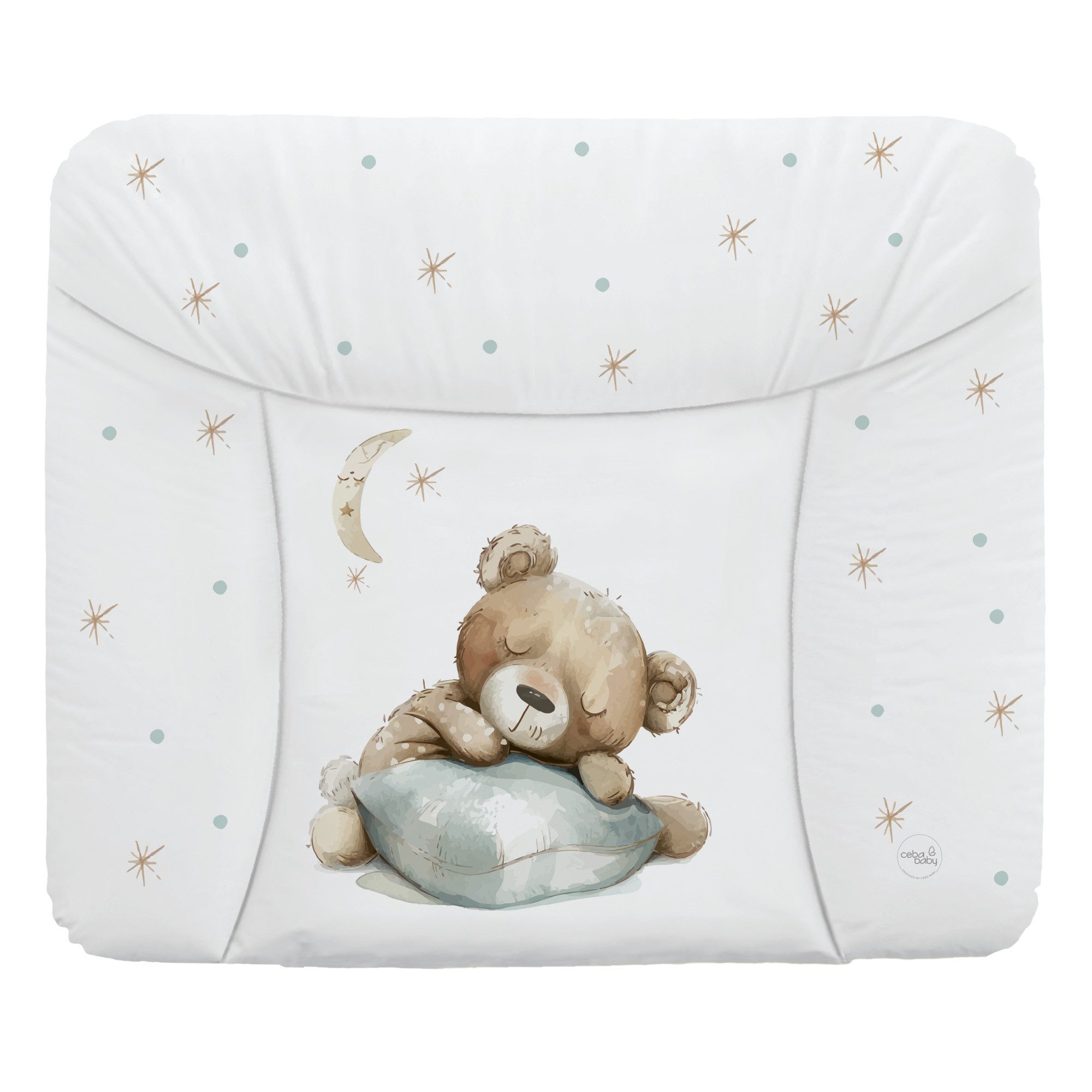 CEBA BABY Wickelauflage Weiche Wickeltischauflage 50 x 70 cm, 72 x 75 cm, 85 x 72 cm, Wickelauflage für Junge und Mädchen - Wasserdicht, abwaschbar
