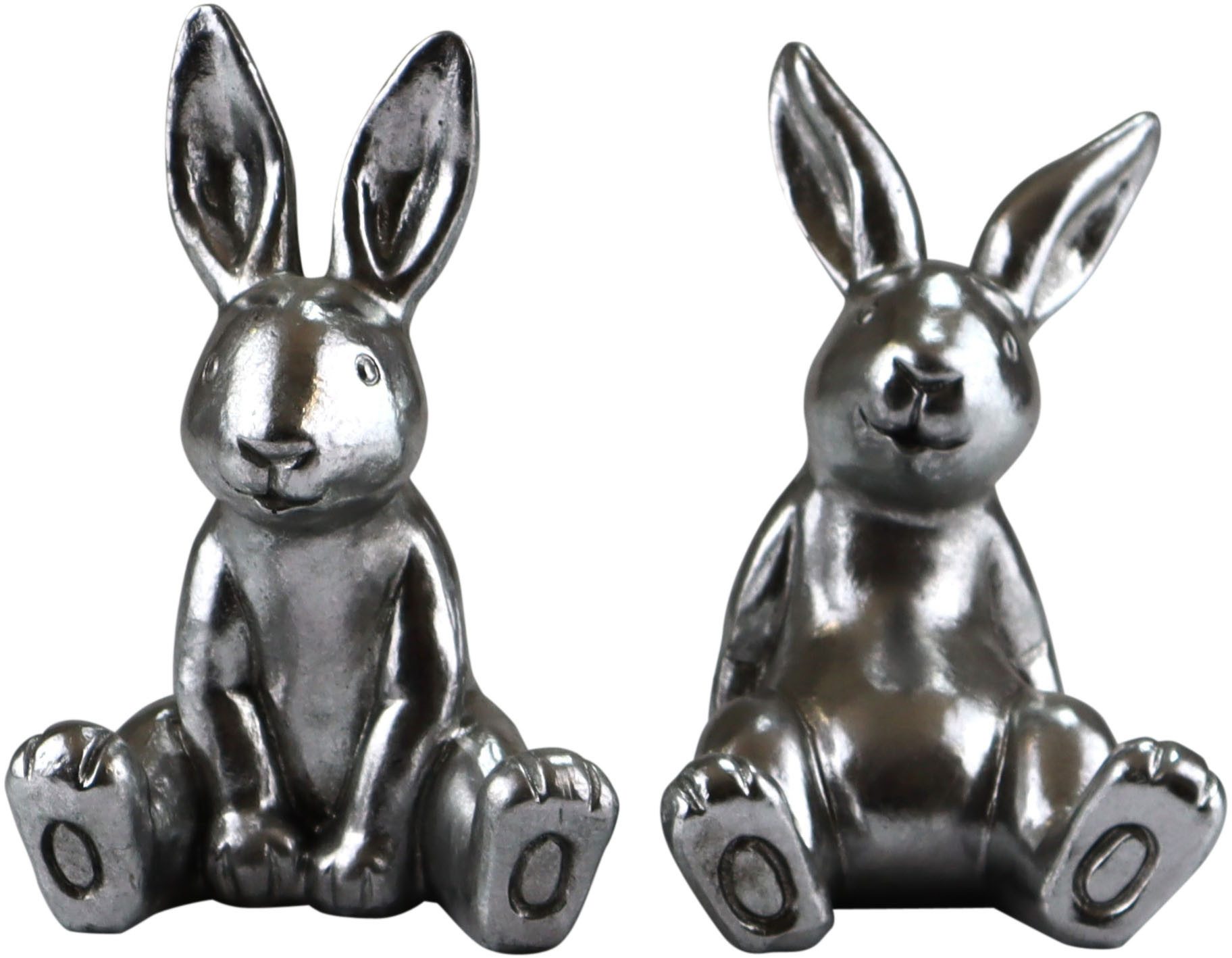 AM Design Dekofigur Hase (Set, 2 St), Osterdekoration aus Polyresin