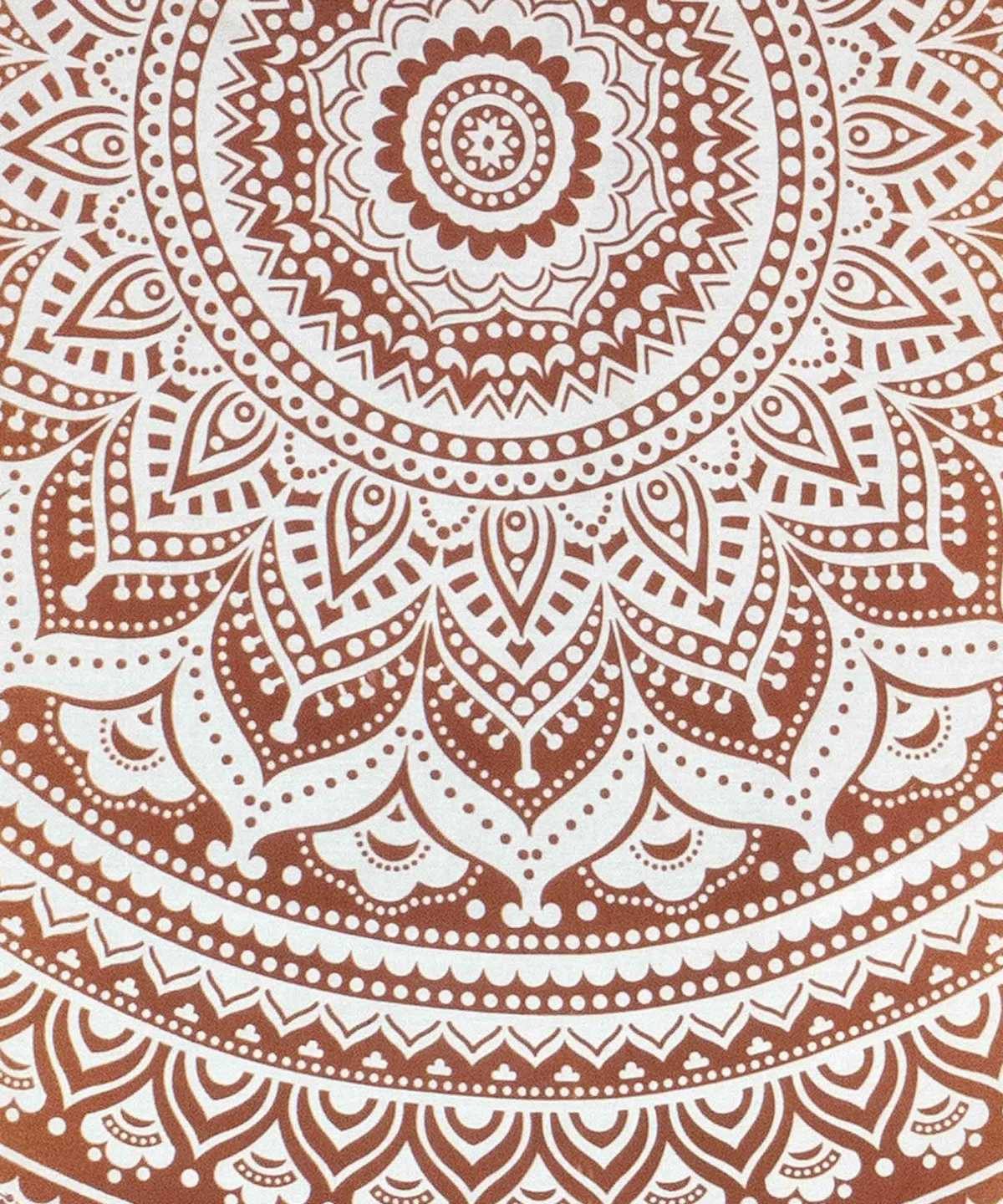 Picknickdecke Strandtuch Ombre Mandala boho Style Ø 185 cm, Karmandala, Weiches Strandtuch für unterwegs. Schön, praktisch, vielseitigq – Bild 4 von 5