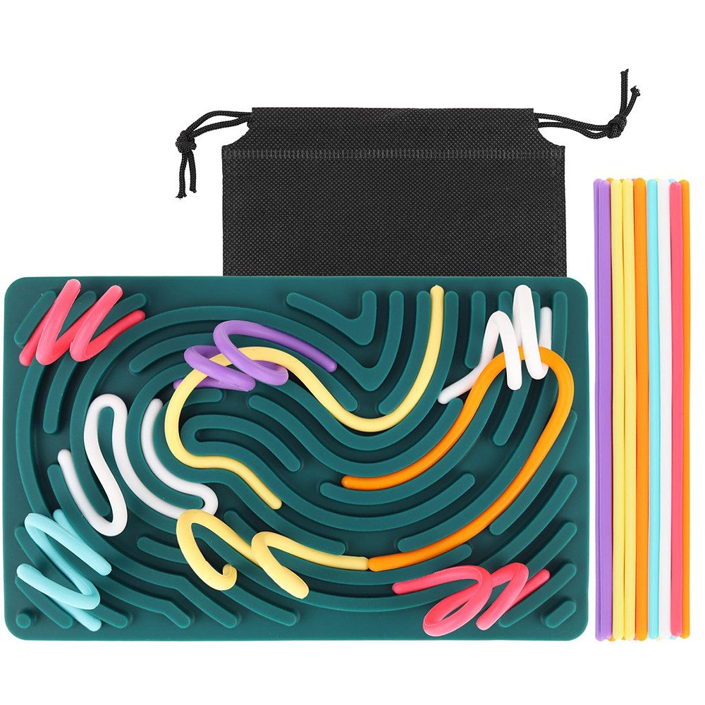 FOUORTUNATE-BEE Motorikschleife Sensory Activity Board Silikon Sensory Fidg günstig online kaufen