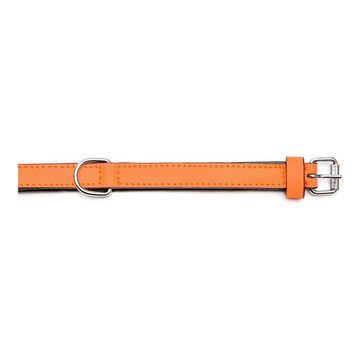 Gloria Hundeleine Gloria Hundehalsband Polsterung Orange 40 x 2 cm, Leder