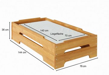 BioKinder - Das gesunde Kinderzimmer Stapelbett Kai, 70x140 cm