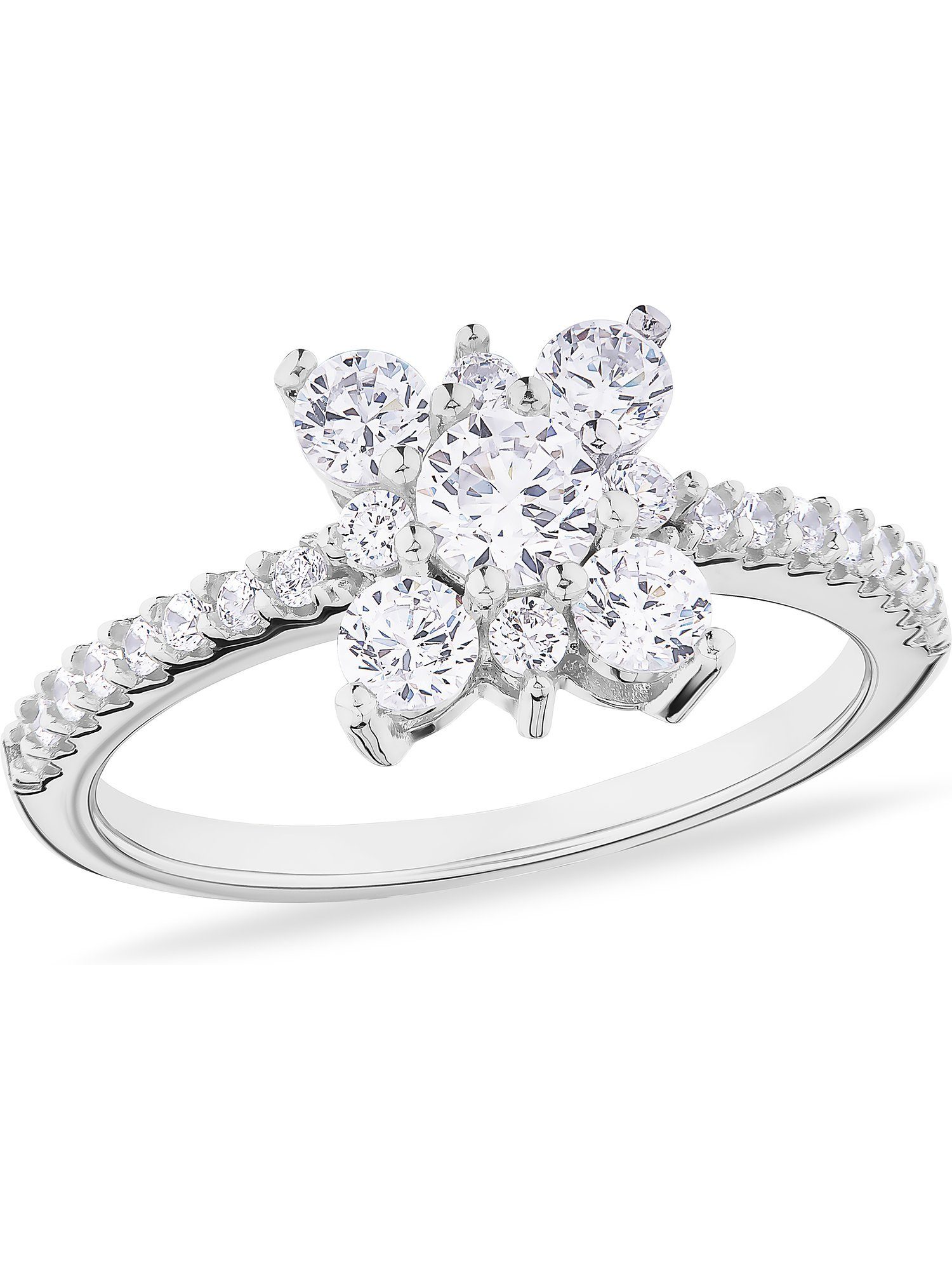 CHRIST Fingerring CHRIST Damen-Damenring 925er Silber 1 Zirkonia, Zirkonia, synthetisch