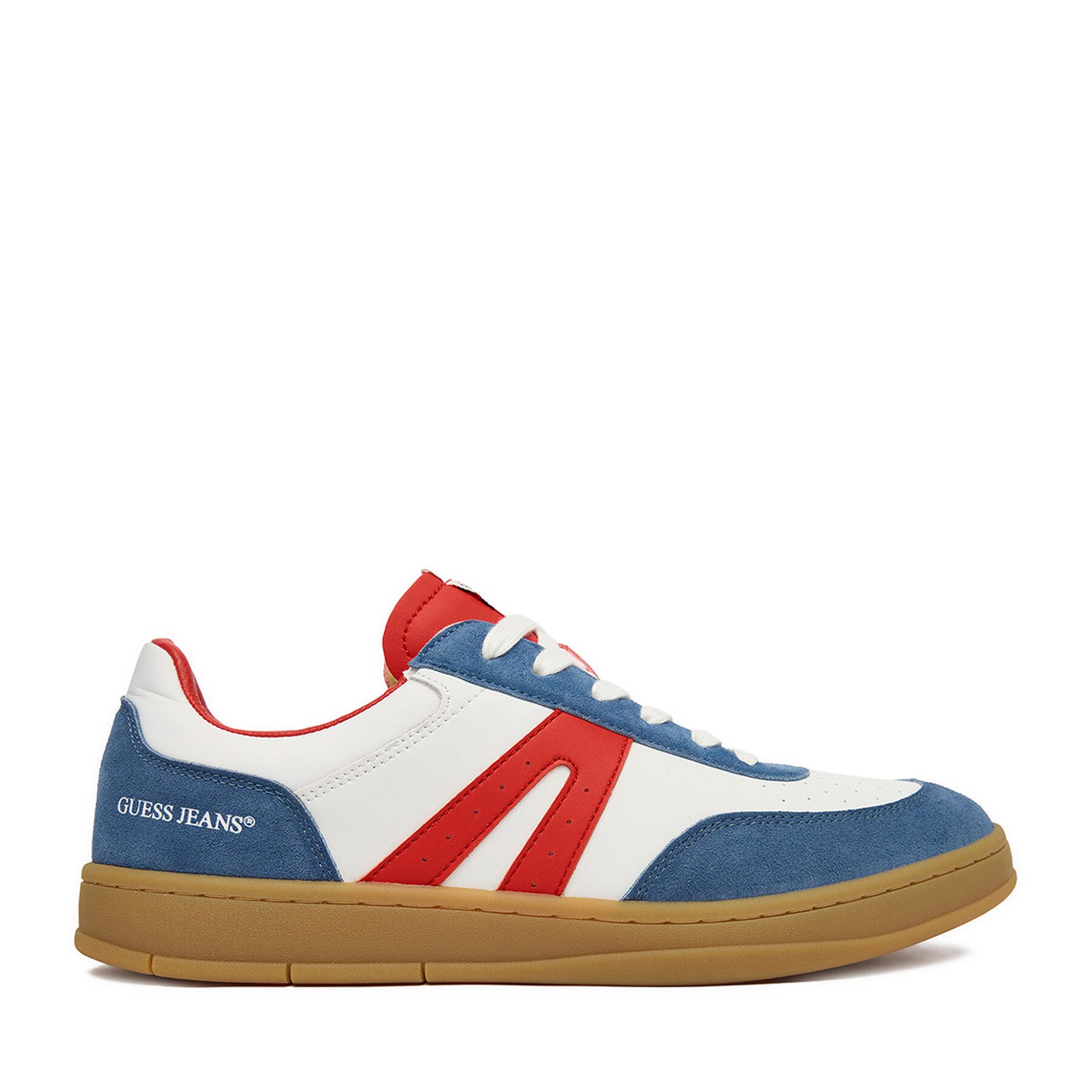 GUESS JEANS Guess Jeans Herren-Sneaker, Weiß, Rot Sneaker
