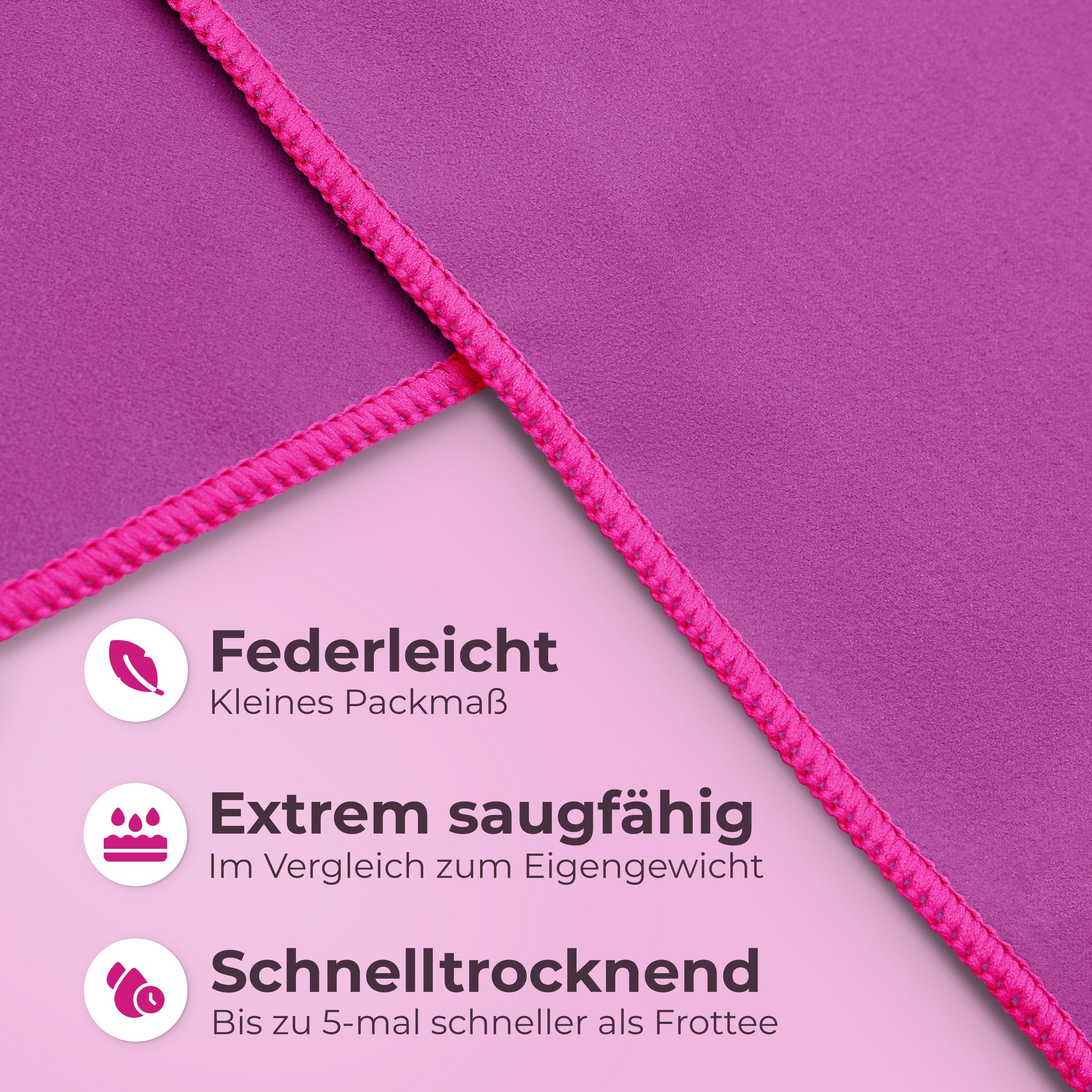 NirvanaShape Reisehandtuch Mikrofaser Handtuch, Badehandtuch, Reisehandtuch günstig online kaufen