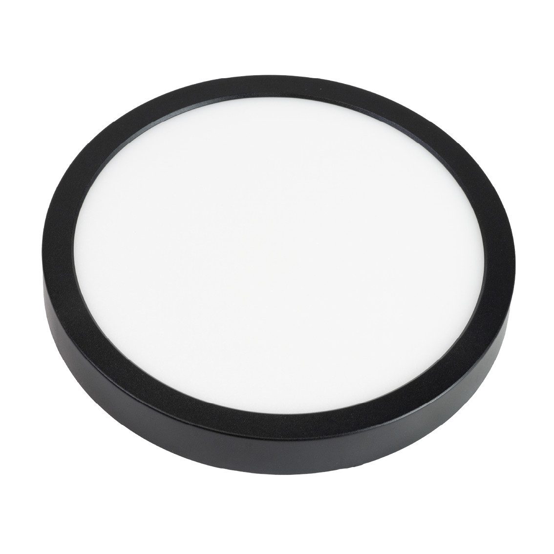 ENOVALITE LED Deckenleuchte LED Panel 12W Einbauleuchte Aufbauleuchte Rund, LED fest integriert, 2700- 5700K Warm- Kaltweiß, Variabler Lochdurchmesser